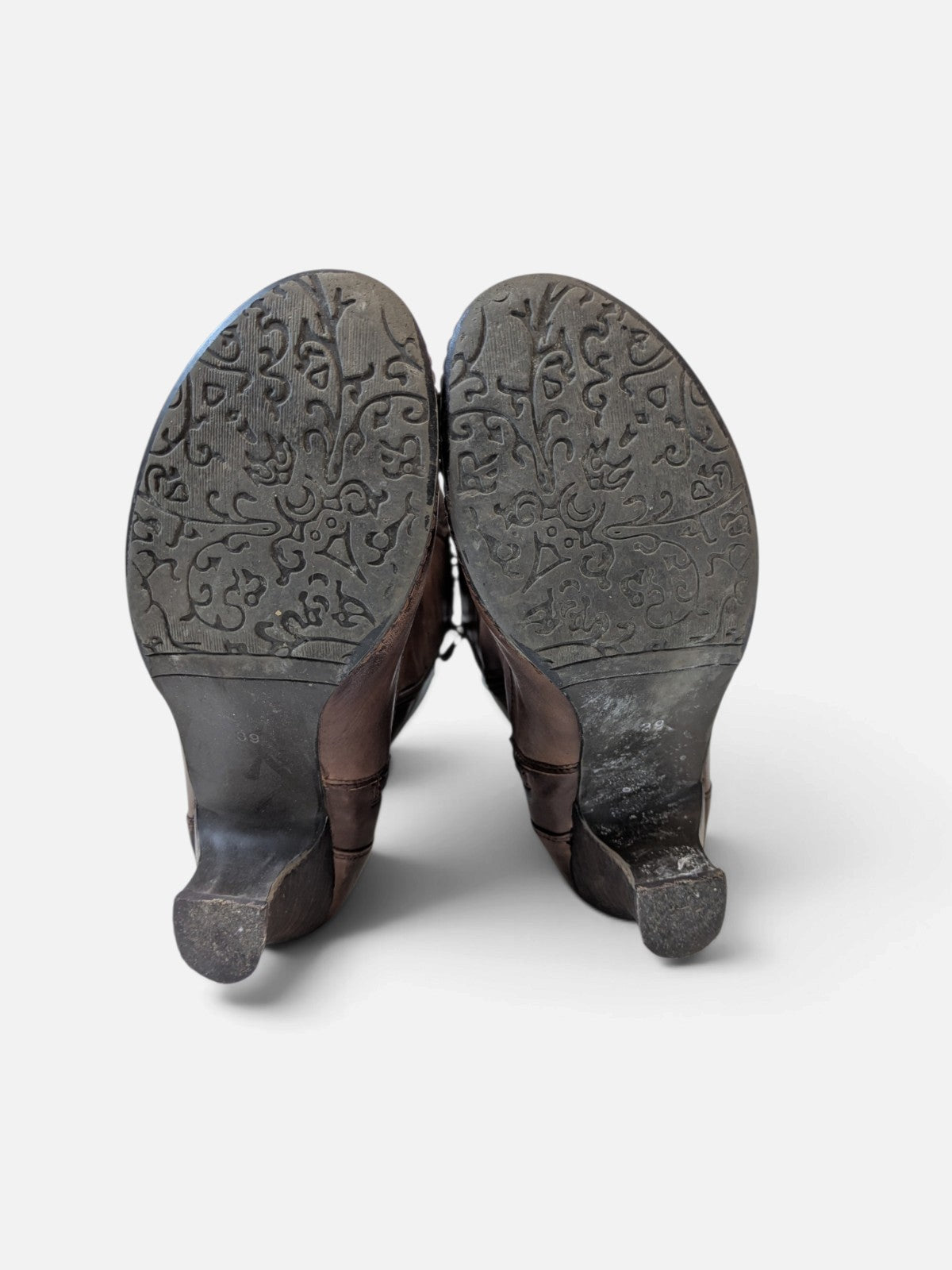 Victorian floral button high boots (2000s)
