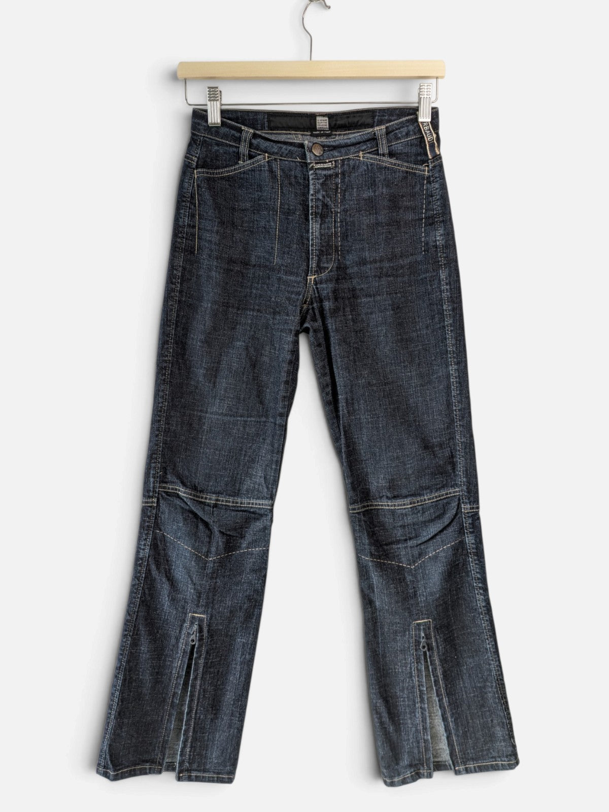 Marithé+François Girbaud zip-detail bootcut jeans (2000s)