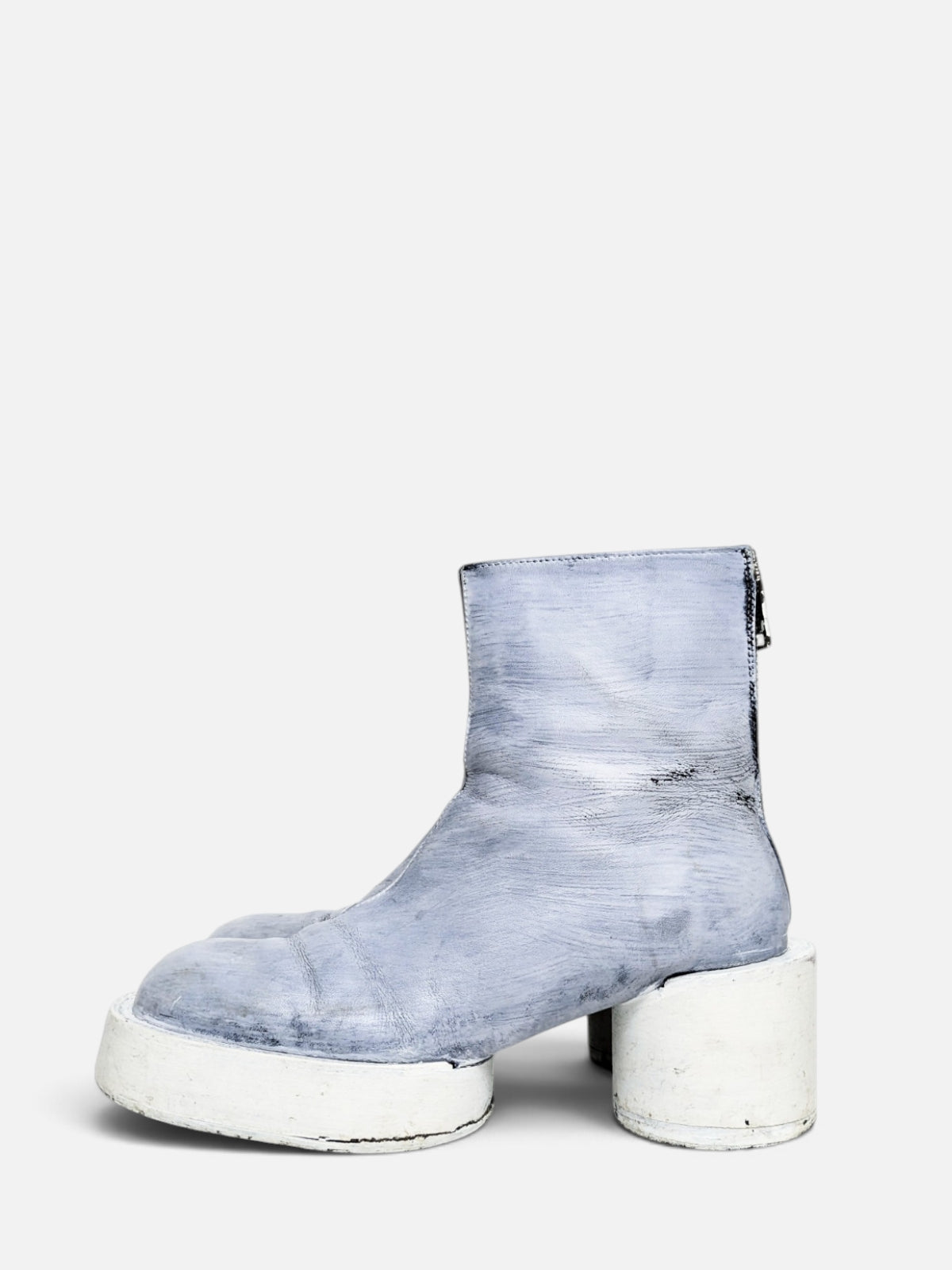 Maison Margiela bianchetto brushed leather boots (90s)
