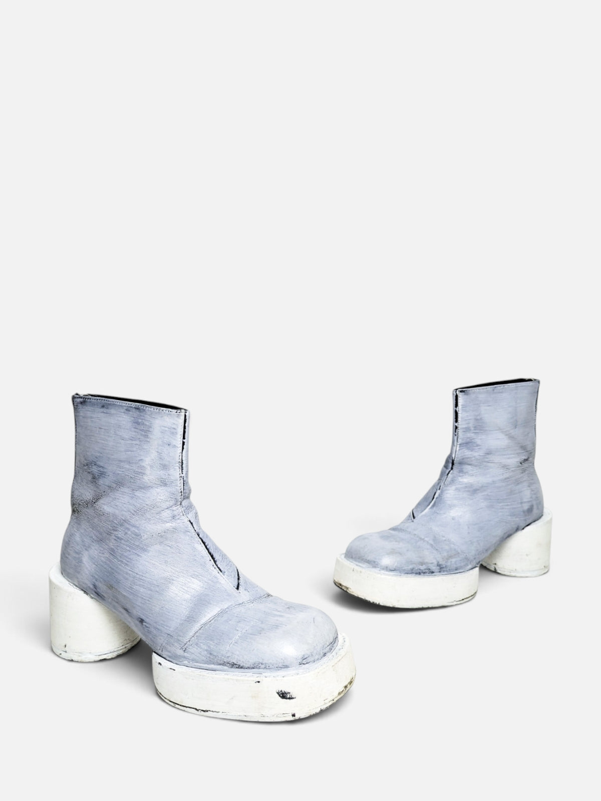 Maison Margiela bianchetto brushed leather boots (90s)