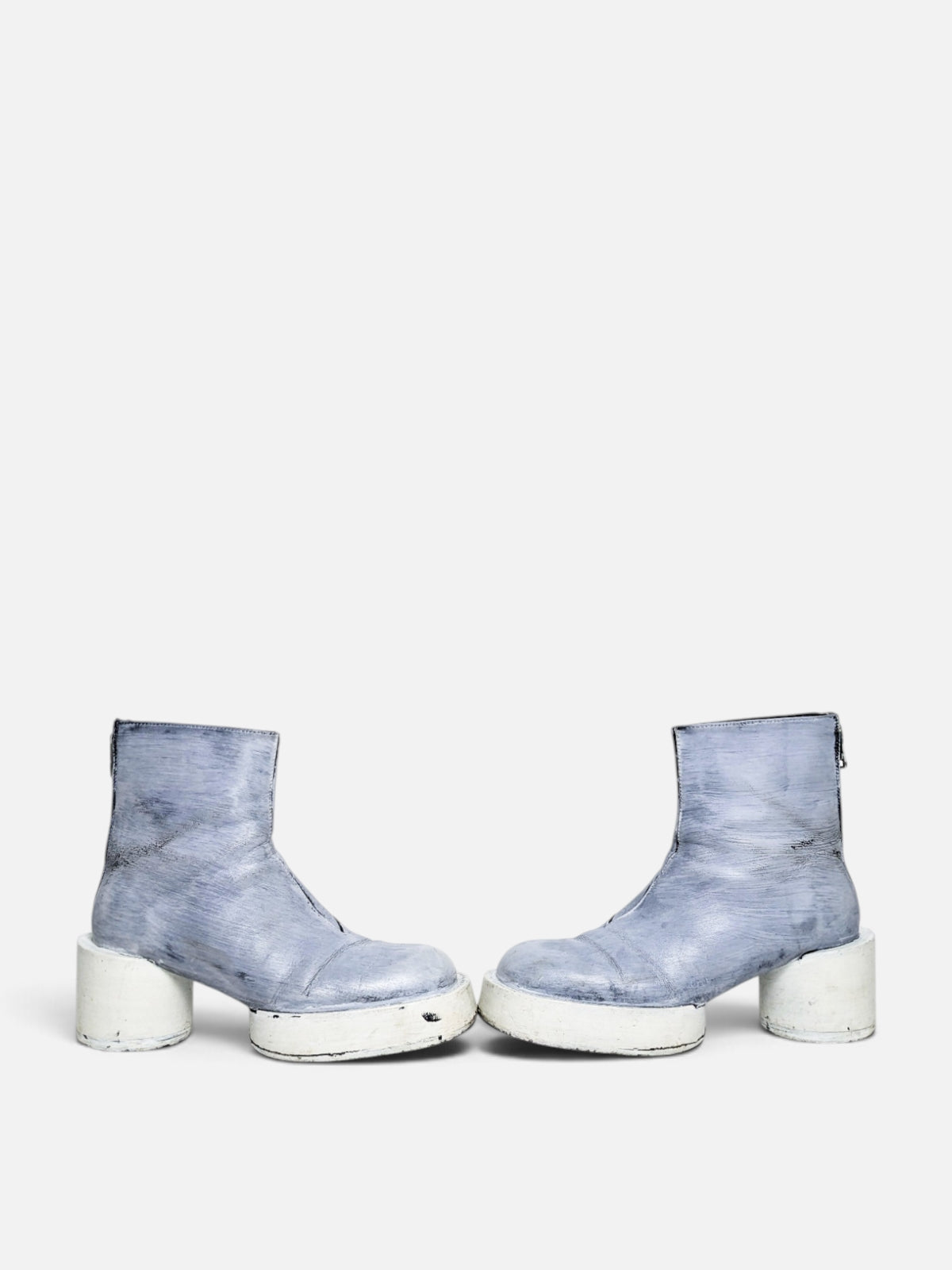Maison Margiela bianchetto brushed leather boots (90s)