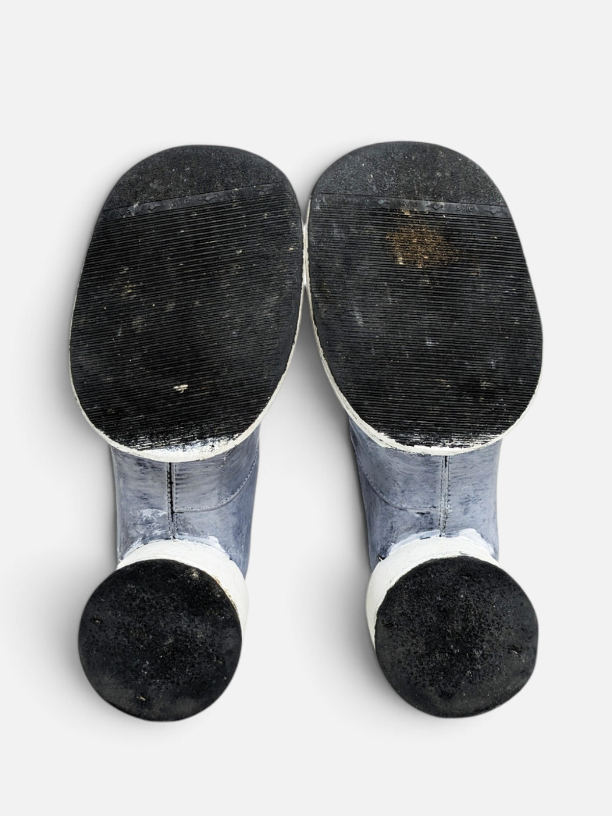 Maison Margiela bianchetto brushed leather boots (90s)