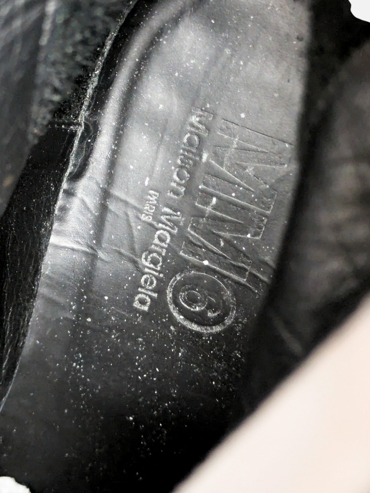 Maison Margiela bianchetto brushed leather boots (90s)