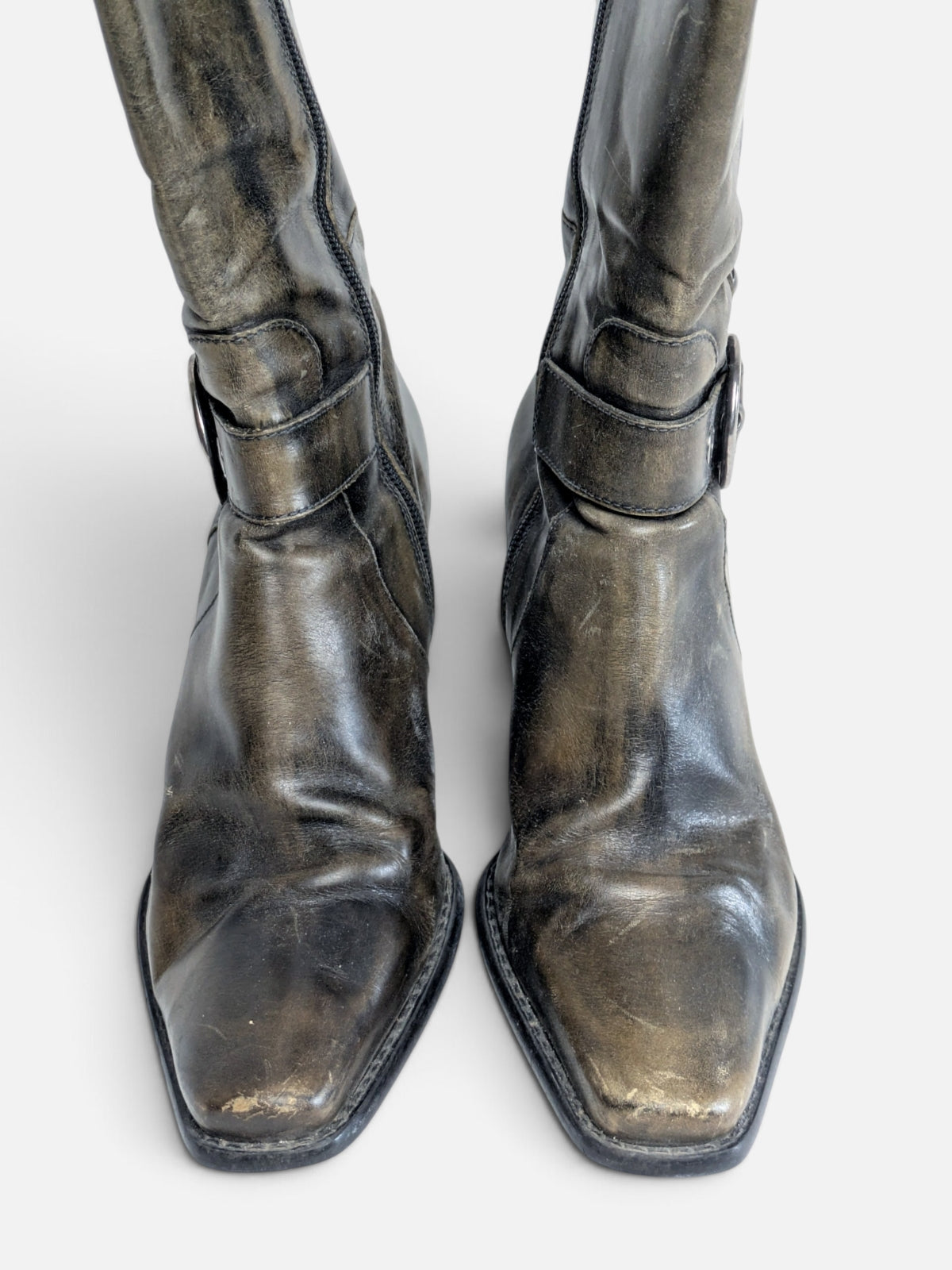 Vintage western/ biker leather boots (2000s)