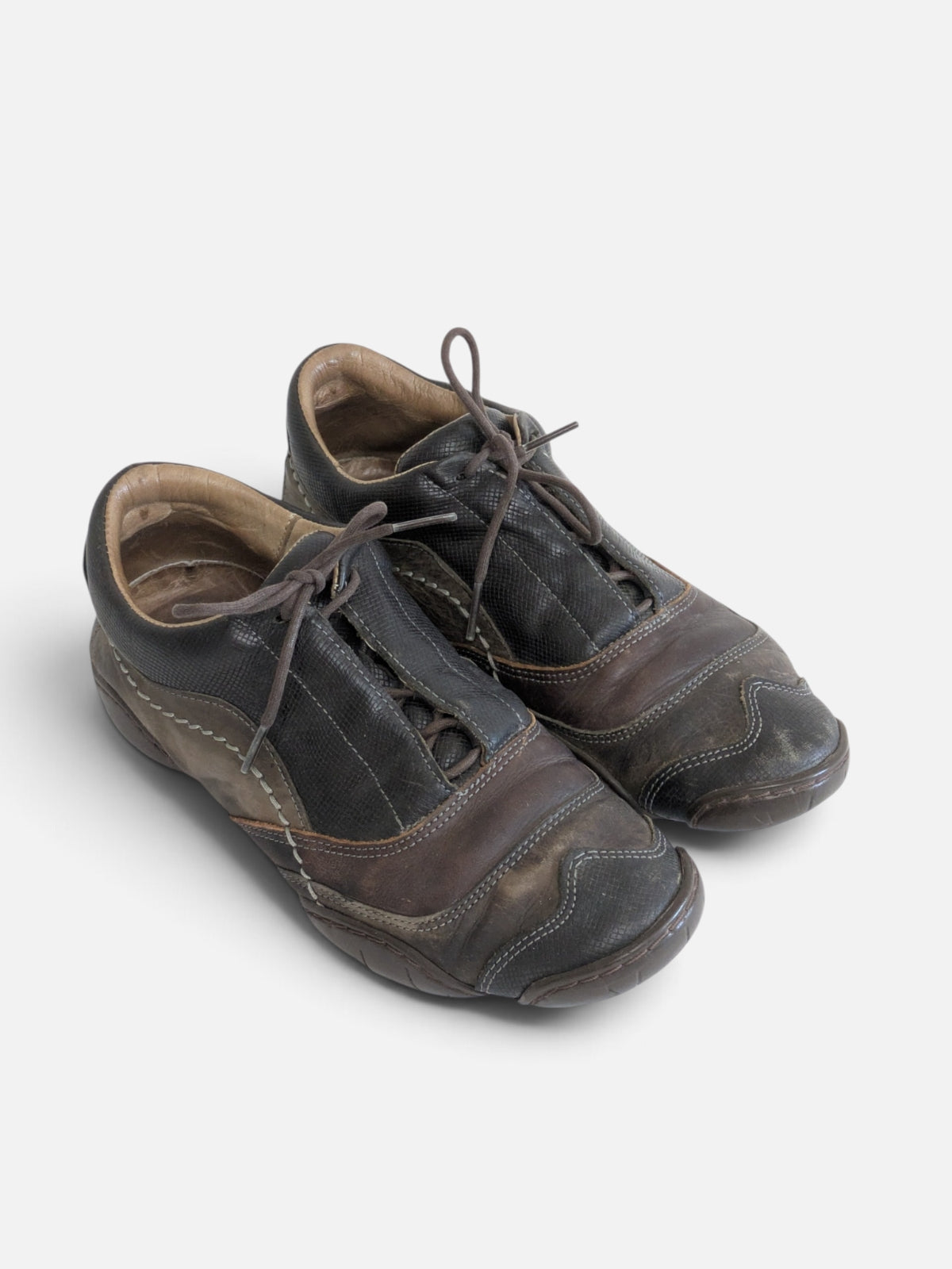 Marithé + François Girbaud washed leather sneakers (2000s)