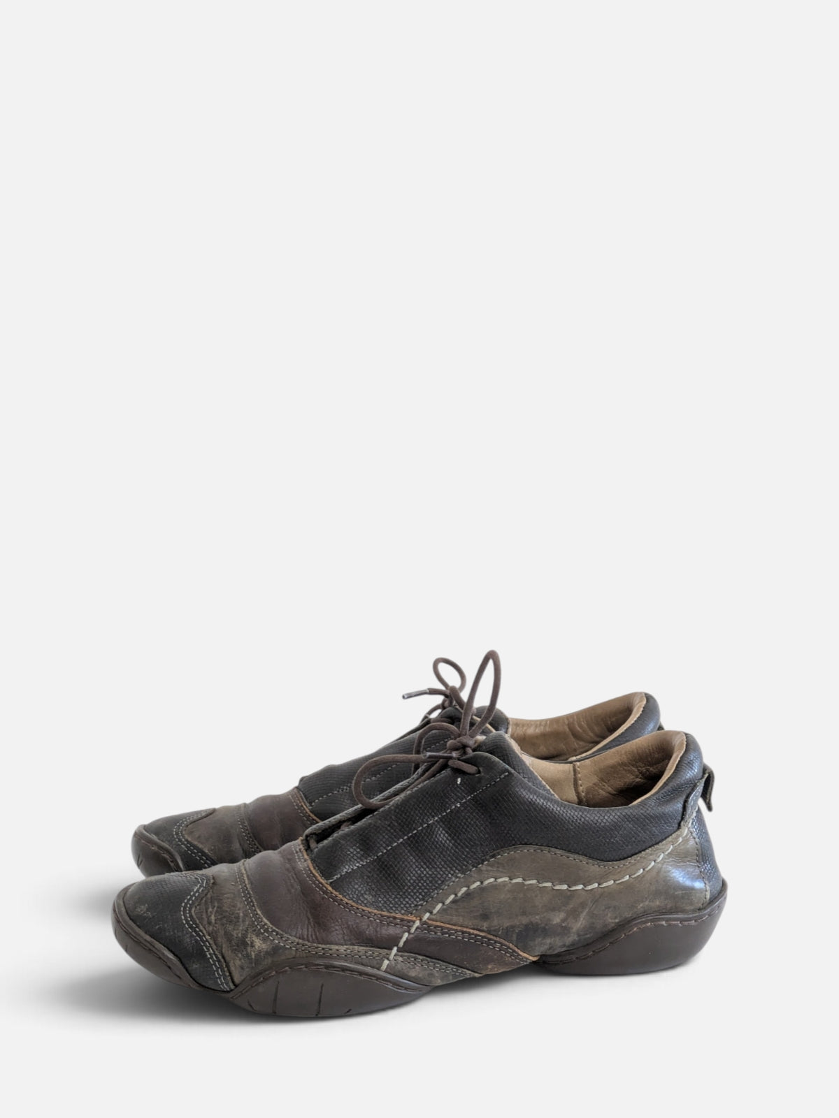 Marithé + François Girbaud washed leather sneakers (2000s)