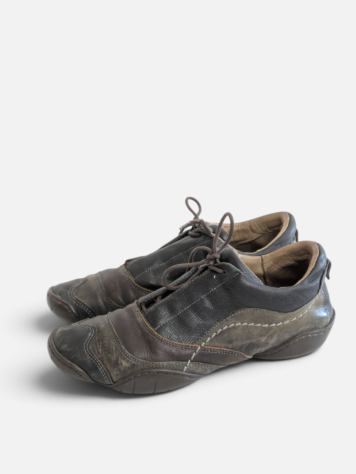 Marithé + François Girbaud washed leather sneakers (2000s)
