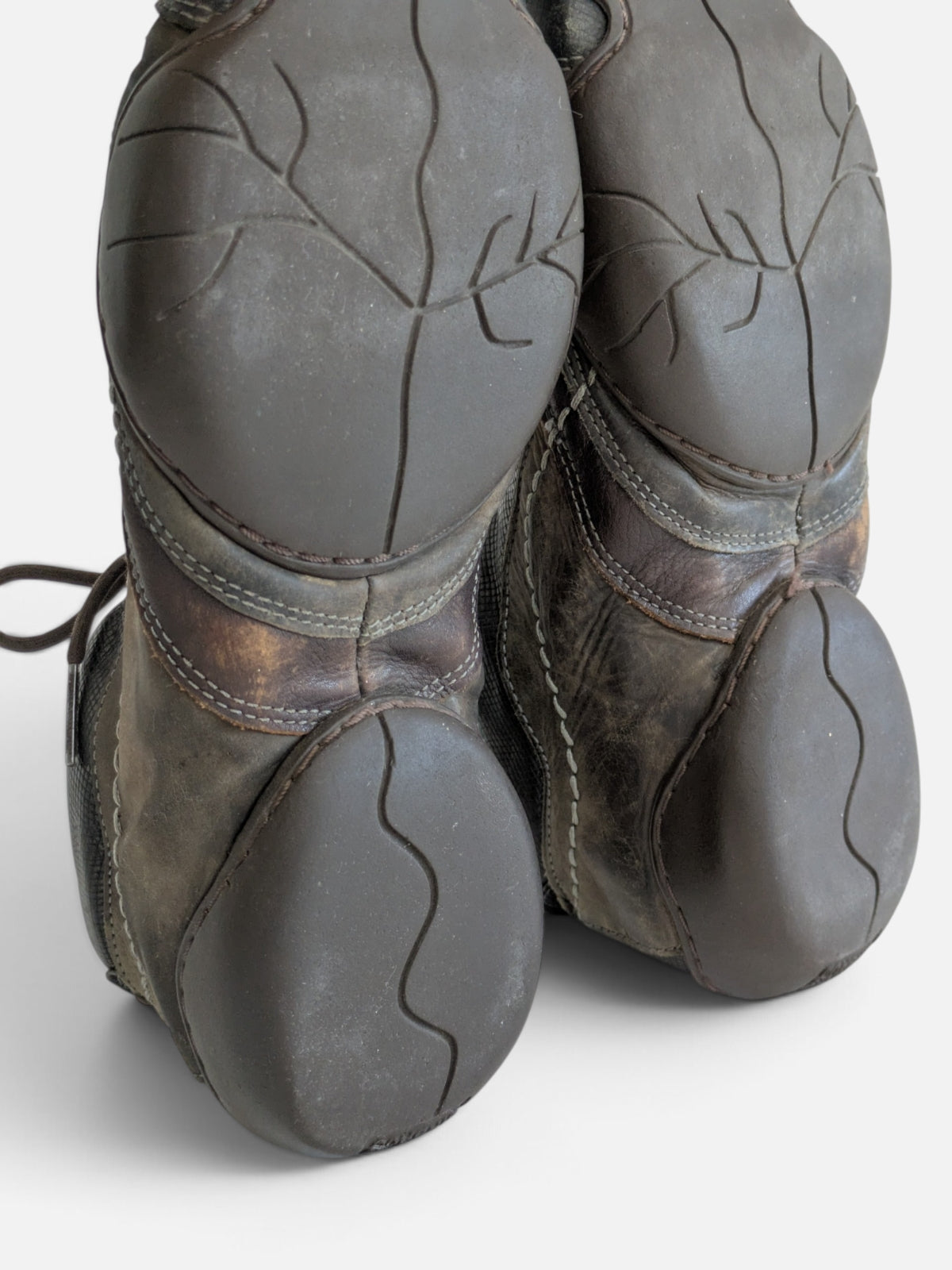 Marithé + François Girbaud washed leather sneakers (2000s)