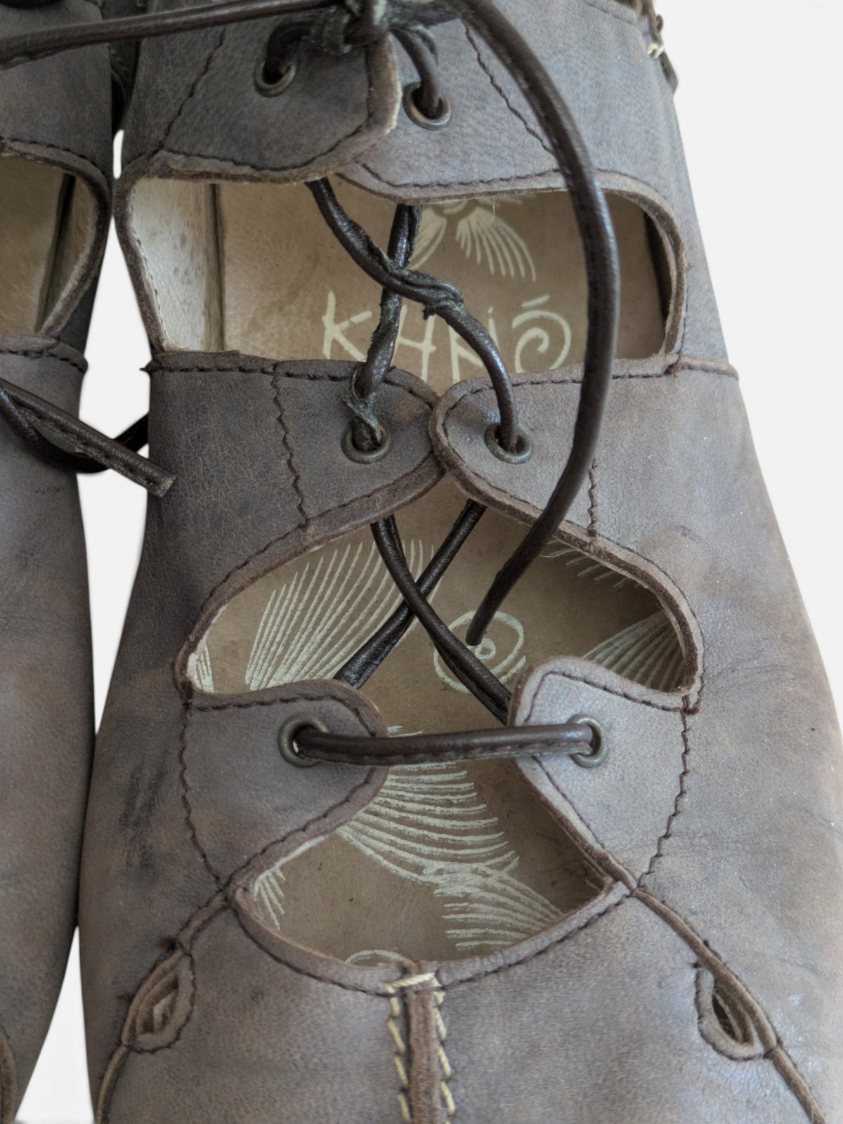 Japanese inspired lace up ballerina flats (2000s)