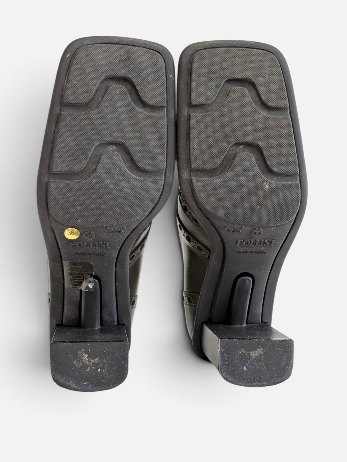 Pollini square toe loafer pumps (2000s)