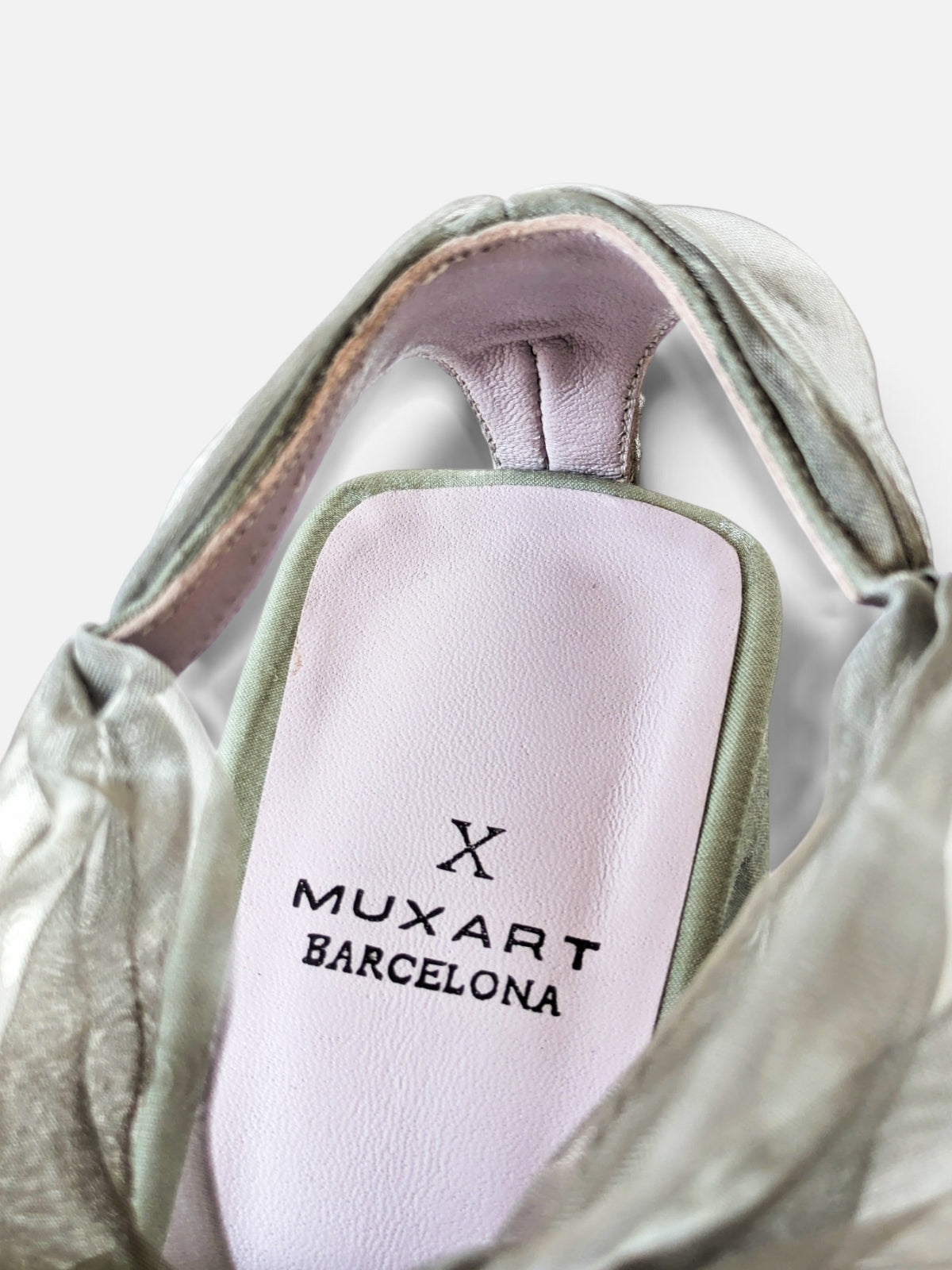 Muxart  satin-organza heels (2000s)