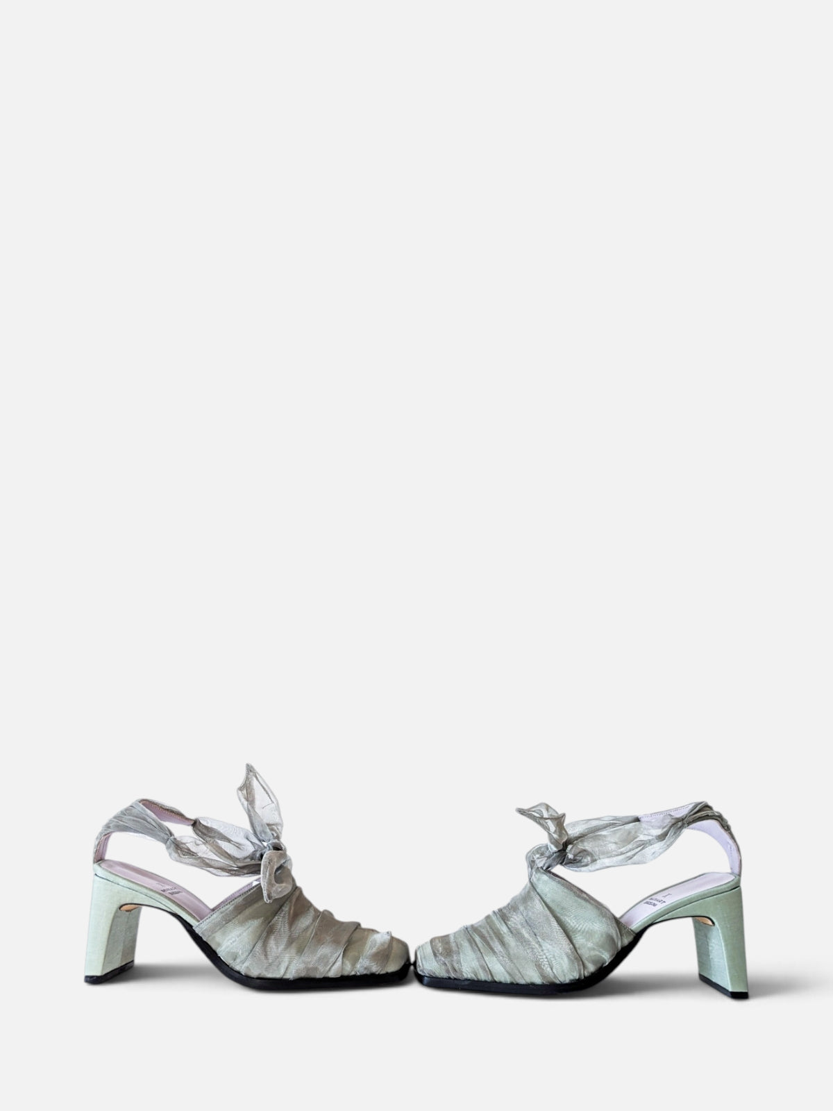 Muxart  satin-organza heels (2000s)