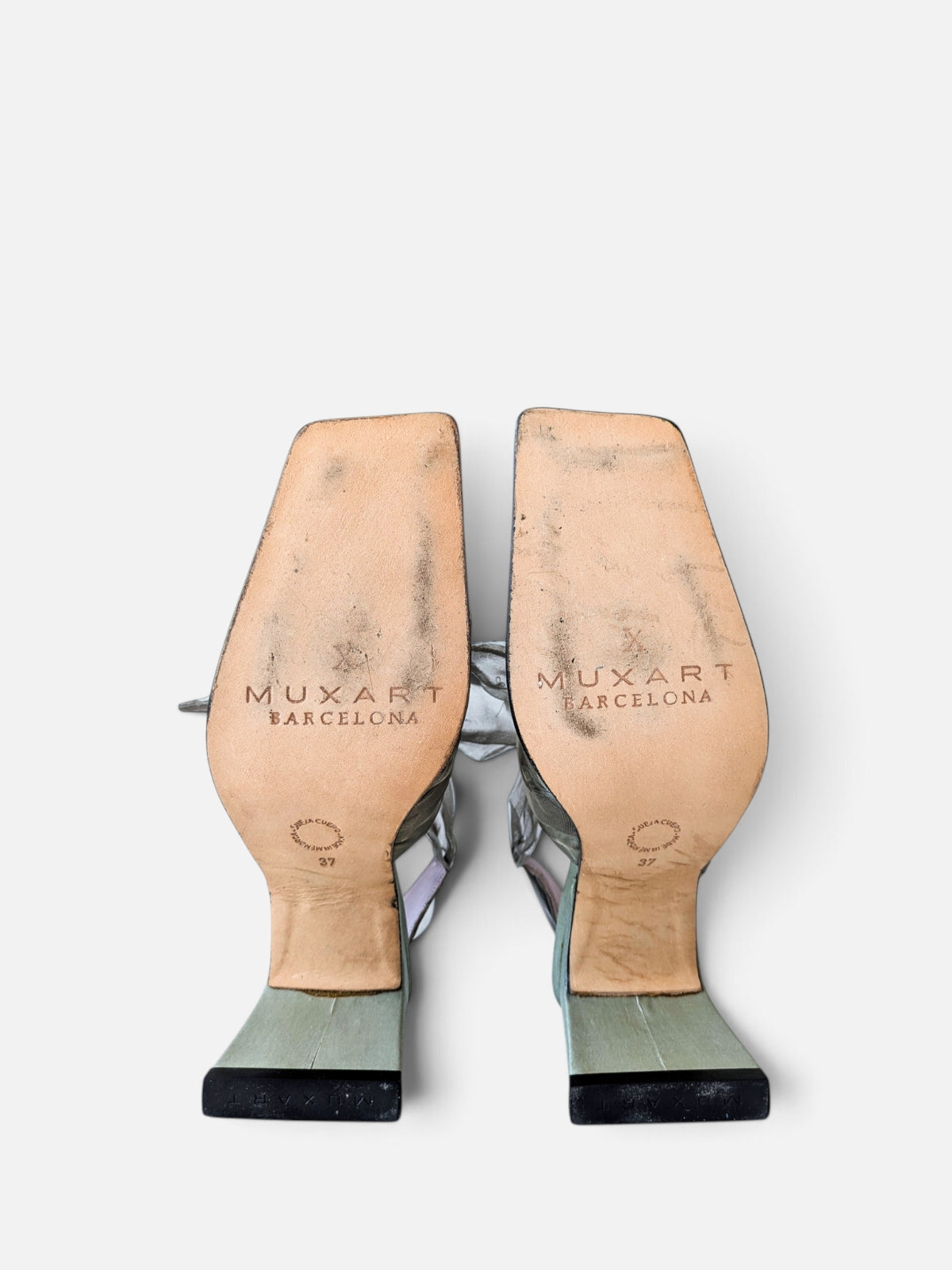 Muxart  satin-organza heels (2000s)