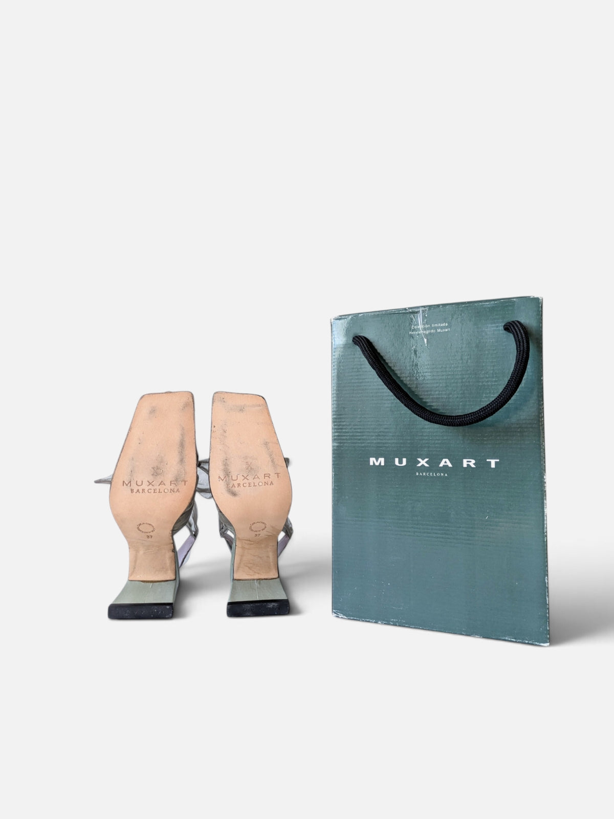 Muxart  satin-organza heels (2000s)