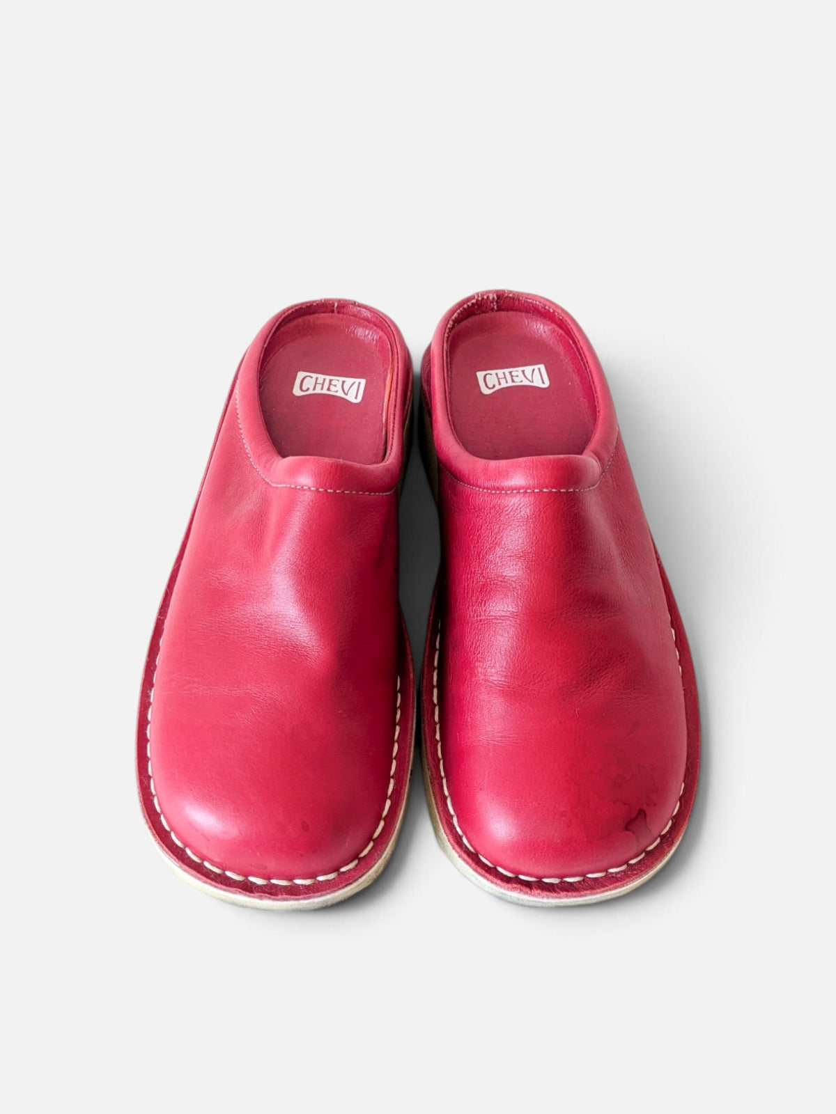 Red leather mules (2000s)