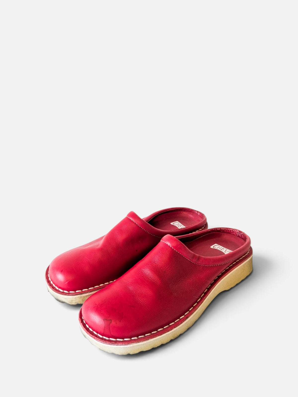 Red leather mules (2000s)