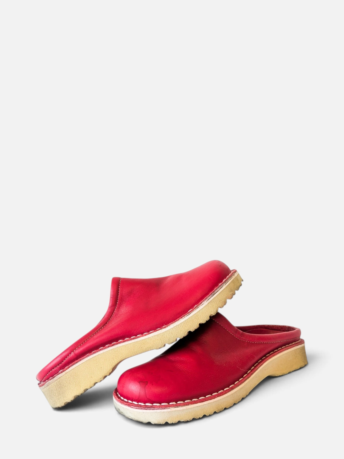 Red leather mules (2000s)