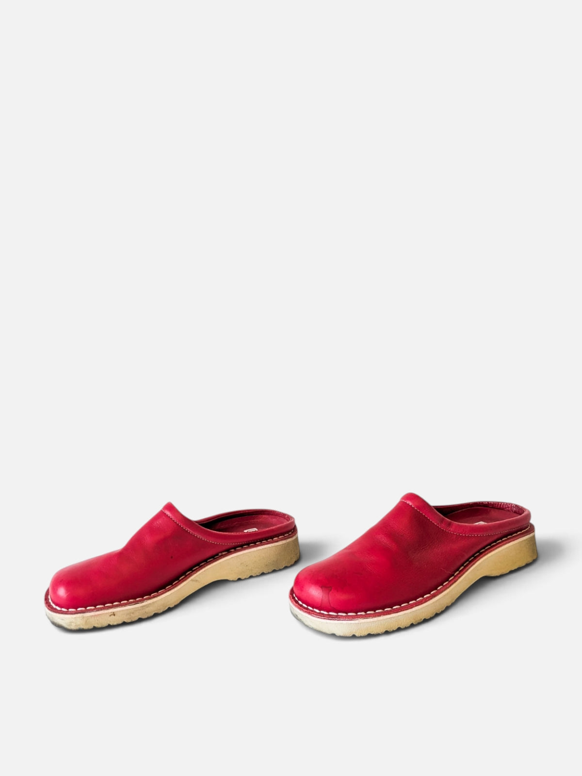 Red leather mules (2000s)
