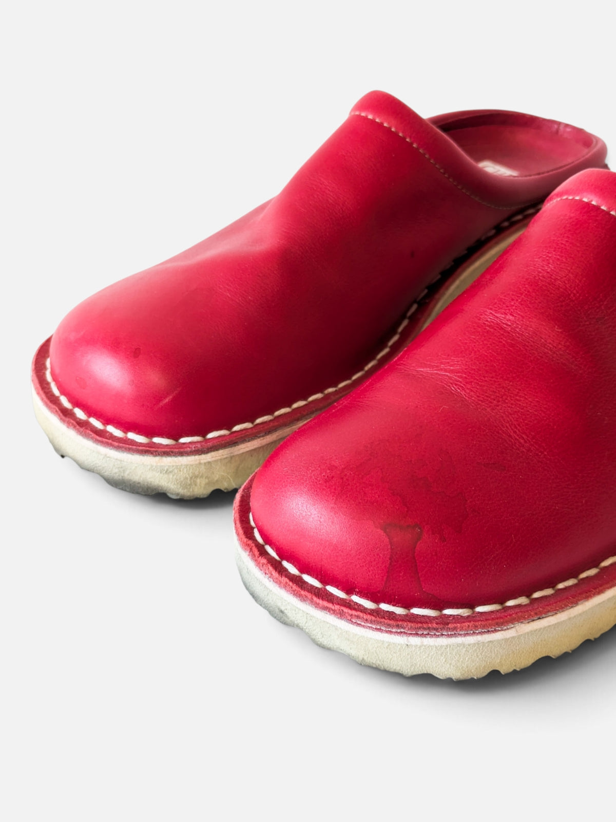 Red leather mules (2000s)