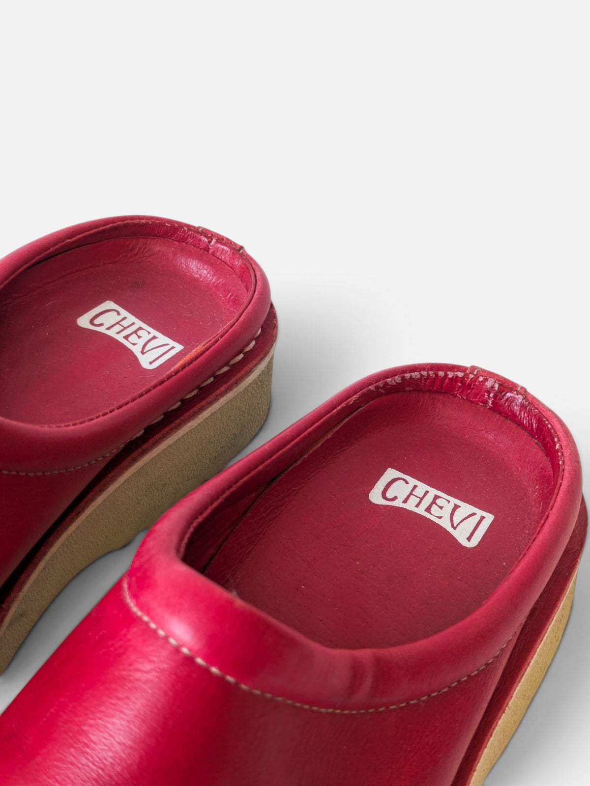 Red leather mules (2000s)