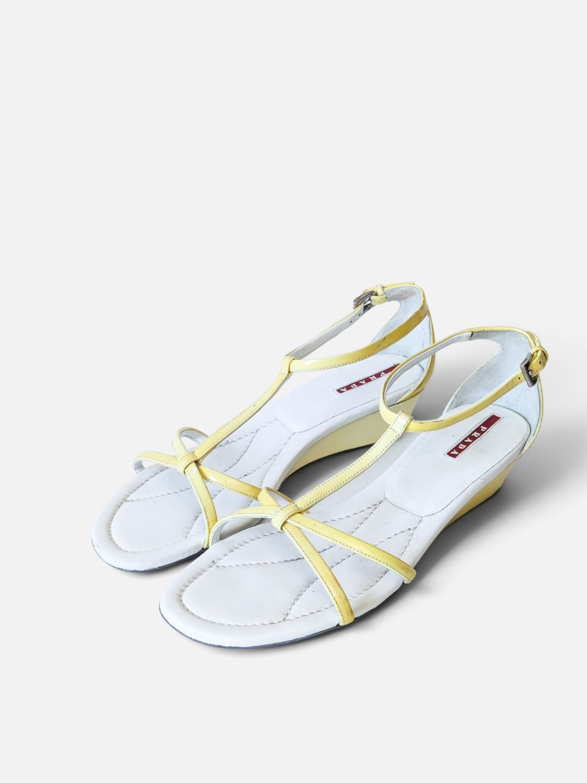 Prada low wedge sandals (2000s)