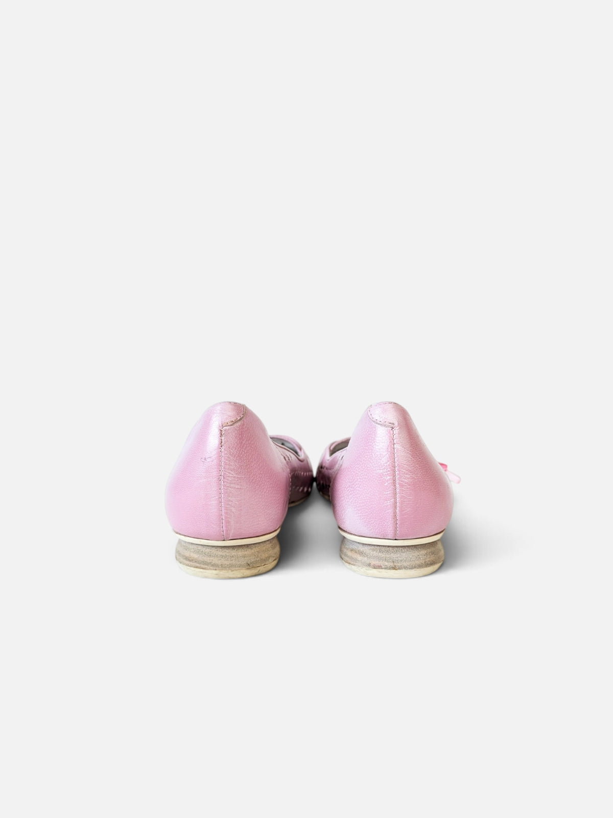 Spiral vintage pink star flats/ ballerinas (2000s)