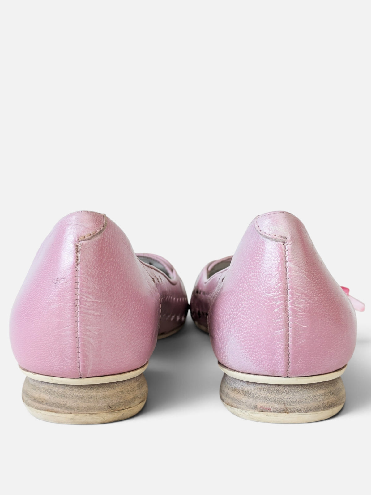 Spiral vintage pink star flats/ ballerinas (2000s)