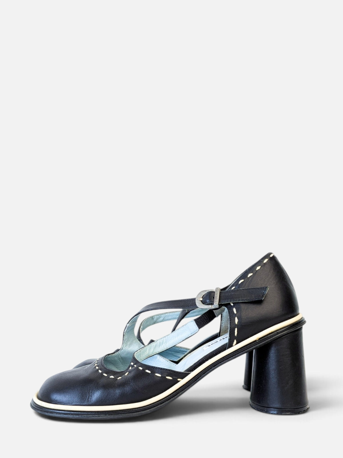 Spiral mary jane black pumps (2000s)