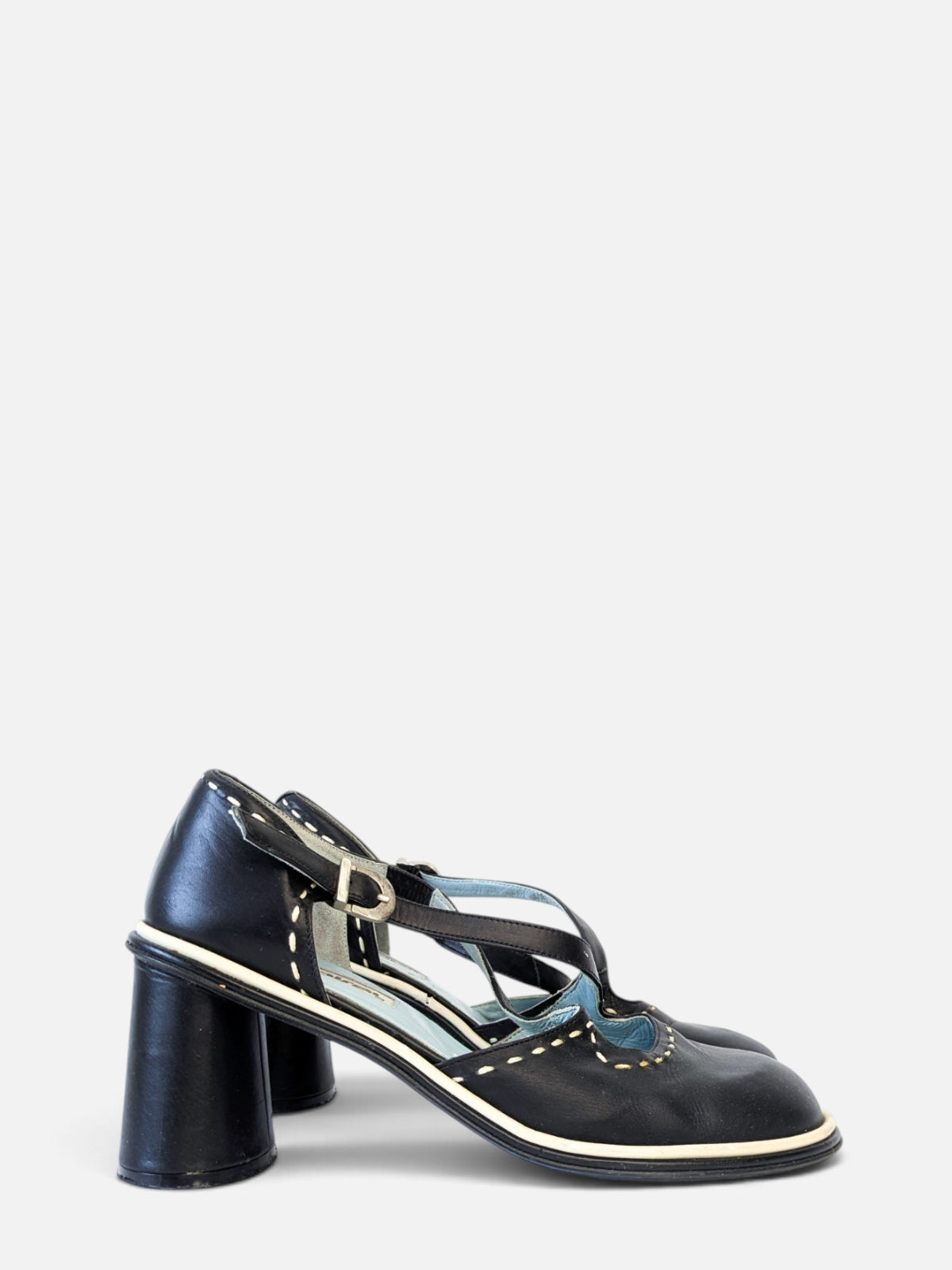 Spiral mary jane black pumps (2000s)
