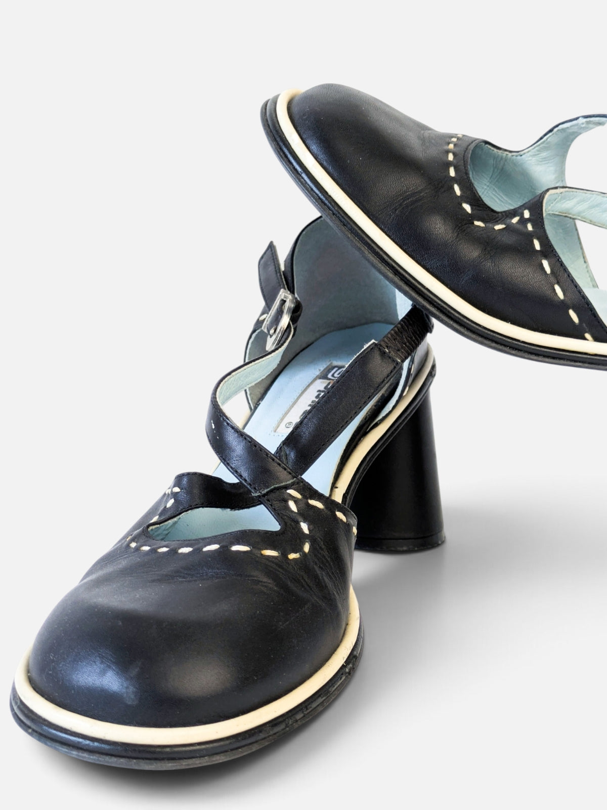 Spiral mary jane black pumps (2000s)