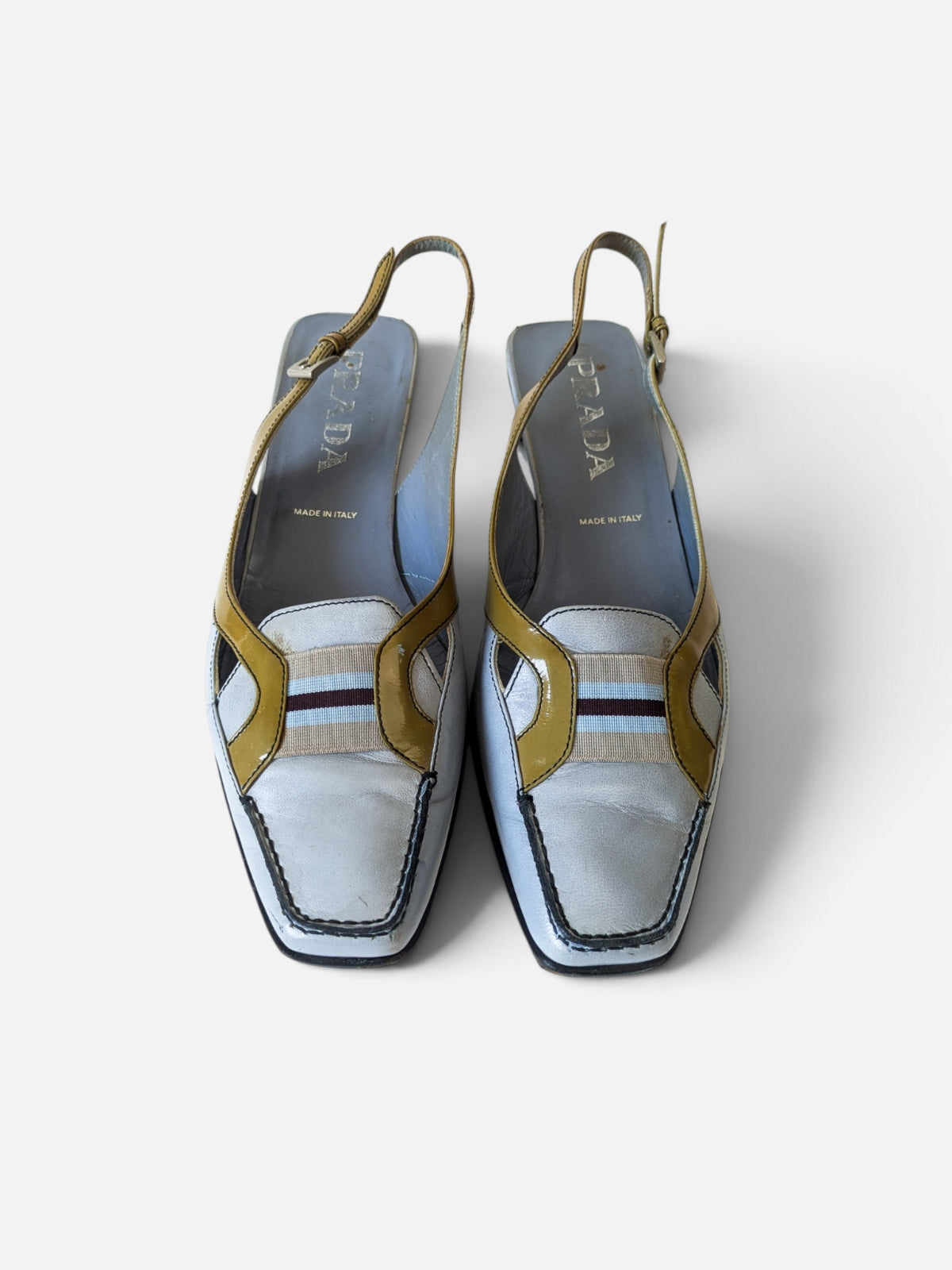 Prada retro-futurist slingback sandals (2000s)