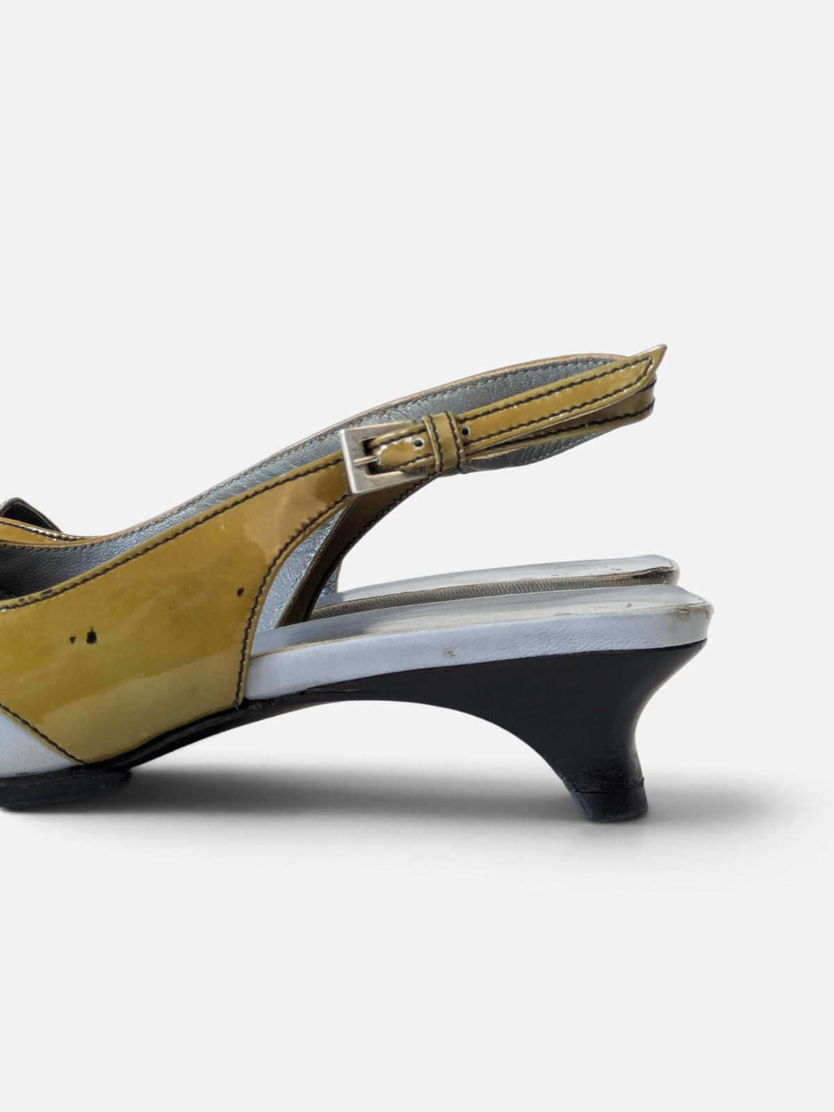 Prada retro-futurist slingback sandals (2000s)