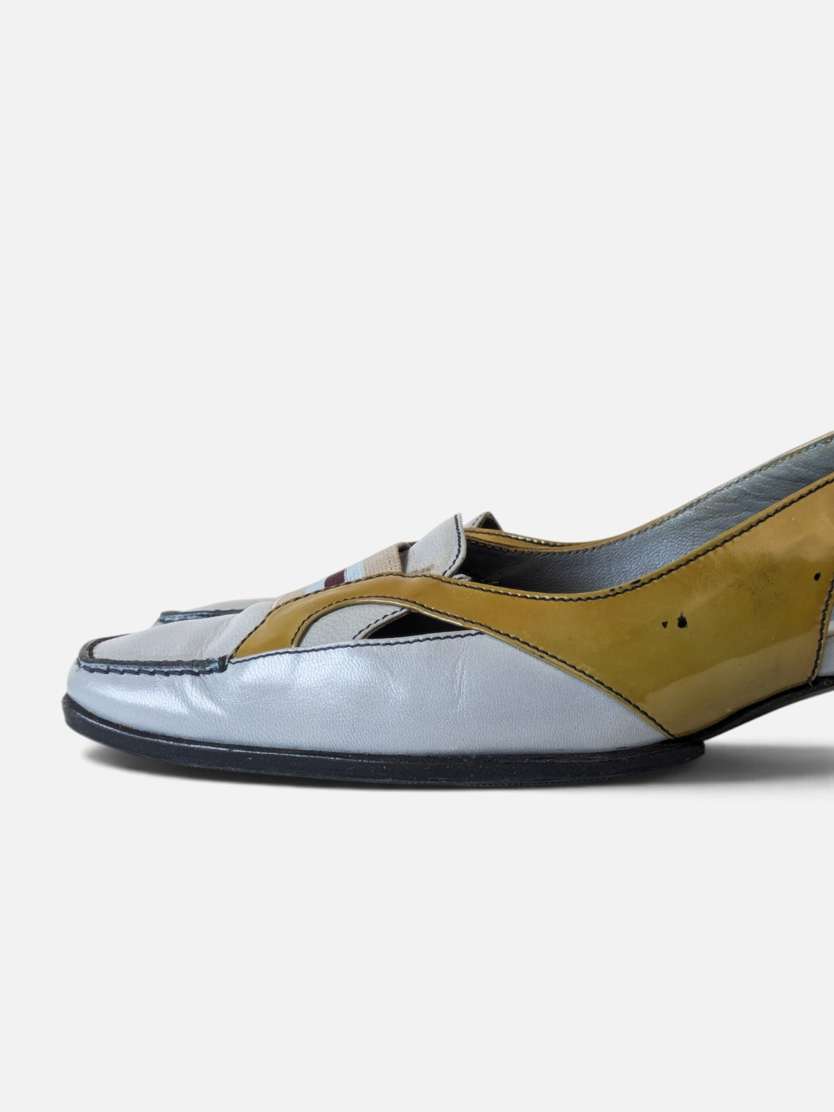 Prada retro-futurist slingback sandals (2000s)
