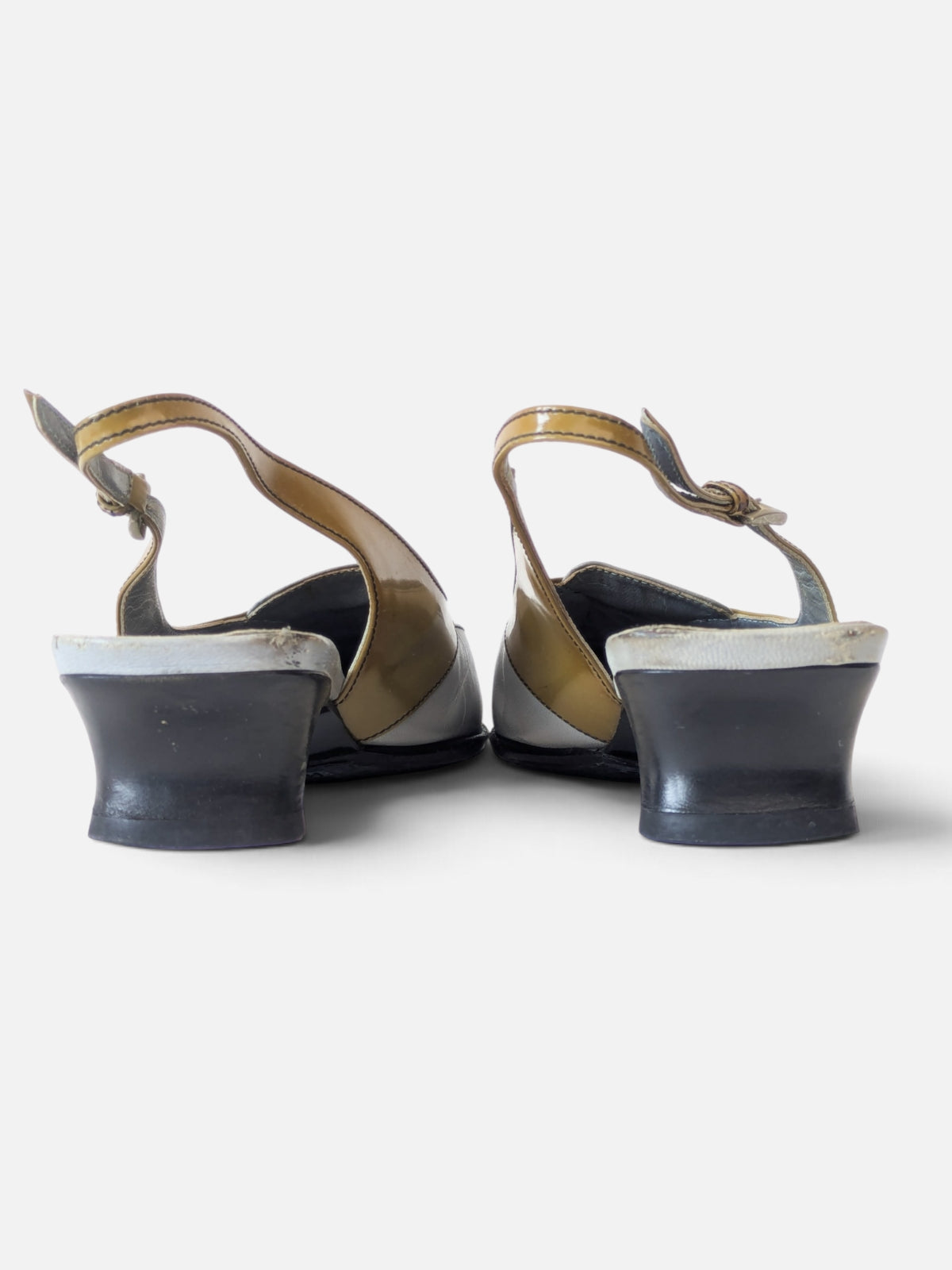 Prada retro-futurist slingback sandals (2000s)