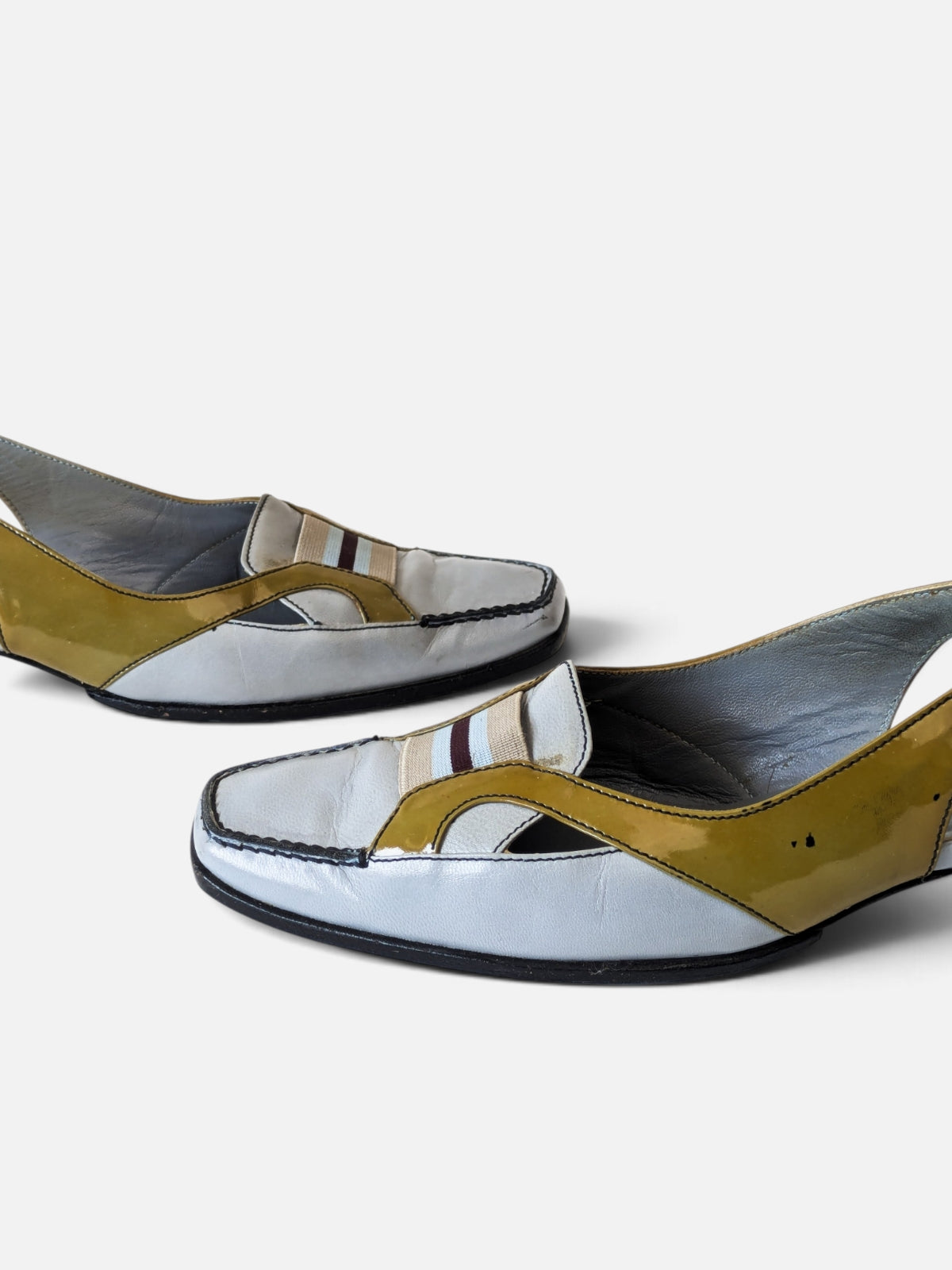 Prada retro-futurist slingback sandals (2000s)