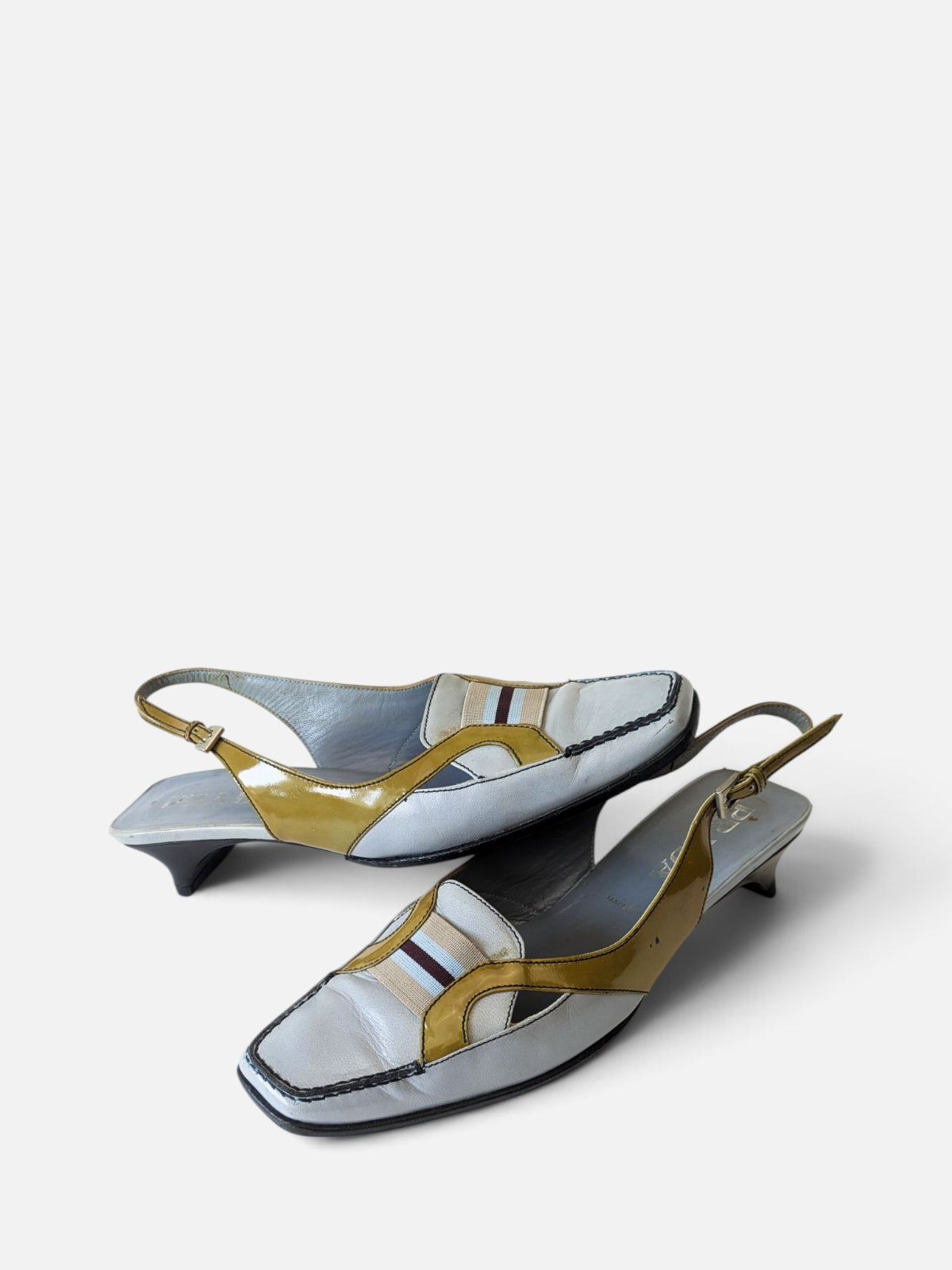 Prada retro-futurist slingback sandals (2000s)