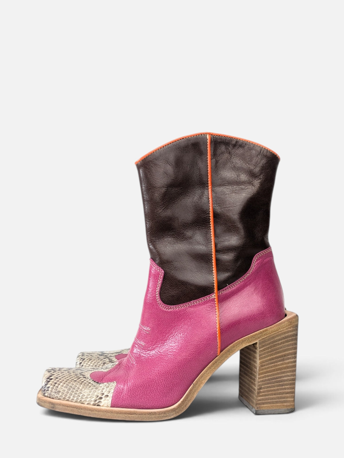 Vintage western leather boots (90s)