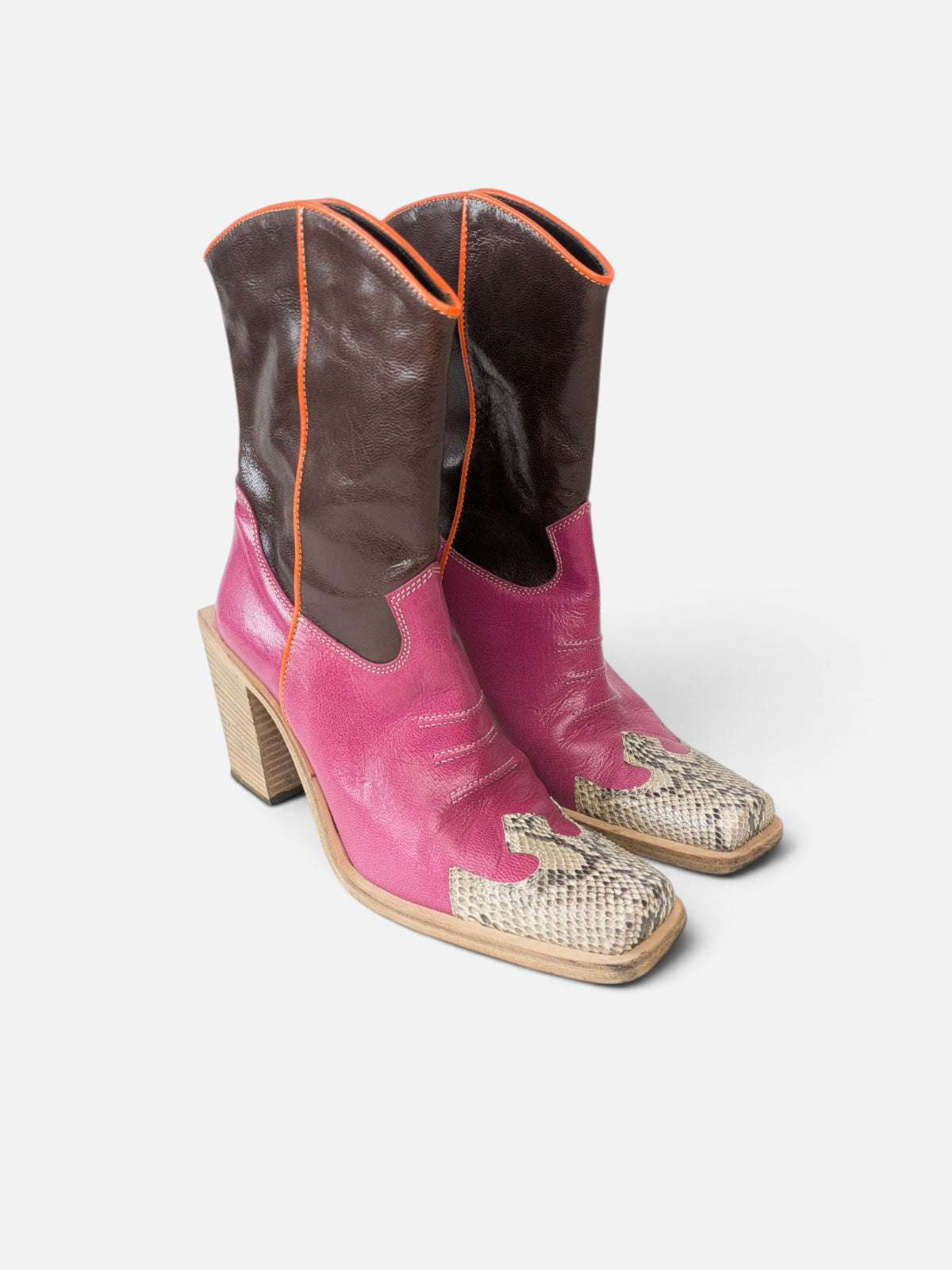 Vintage western leather boots (90s)