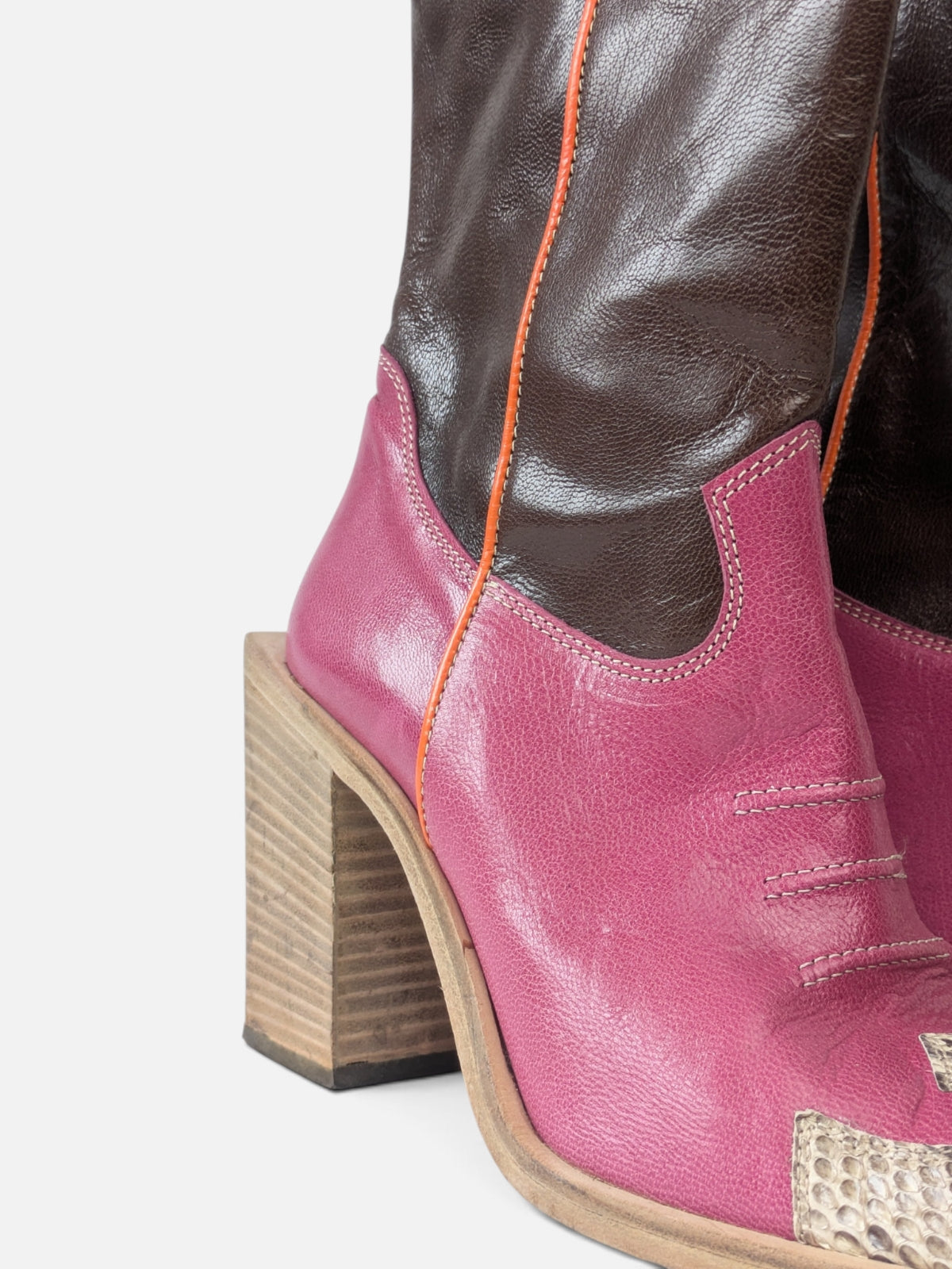 Vintage western leather boots (90s)