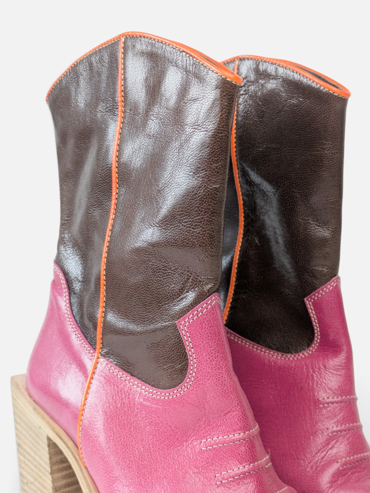 Vintage western leather boots (90s)