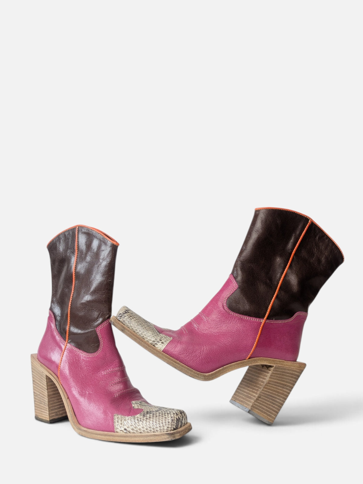 Vintage western leather boots (90s)