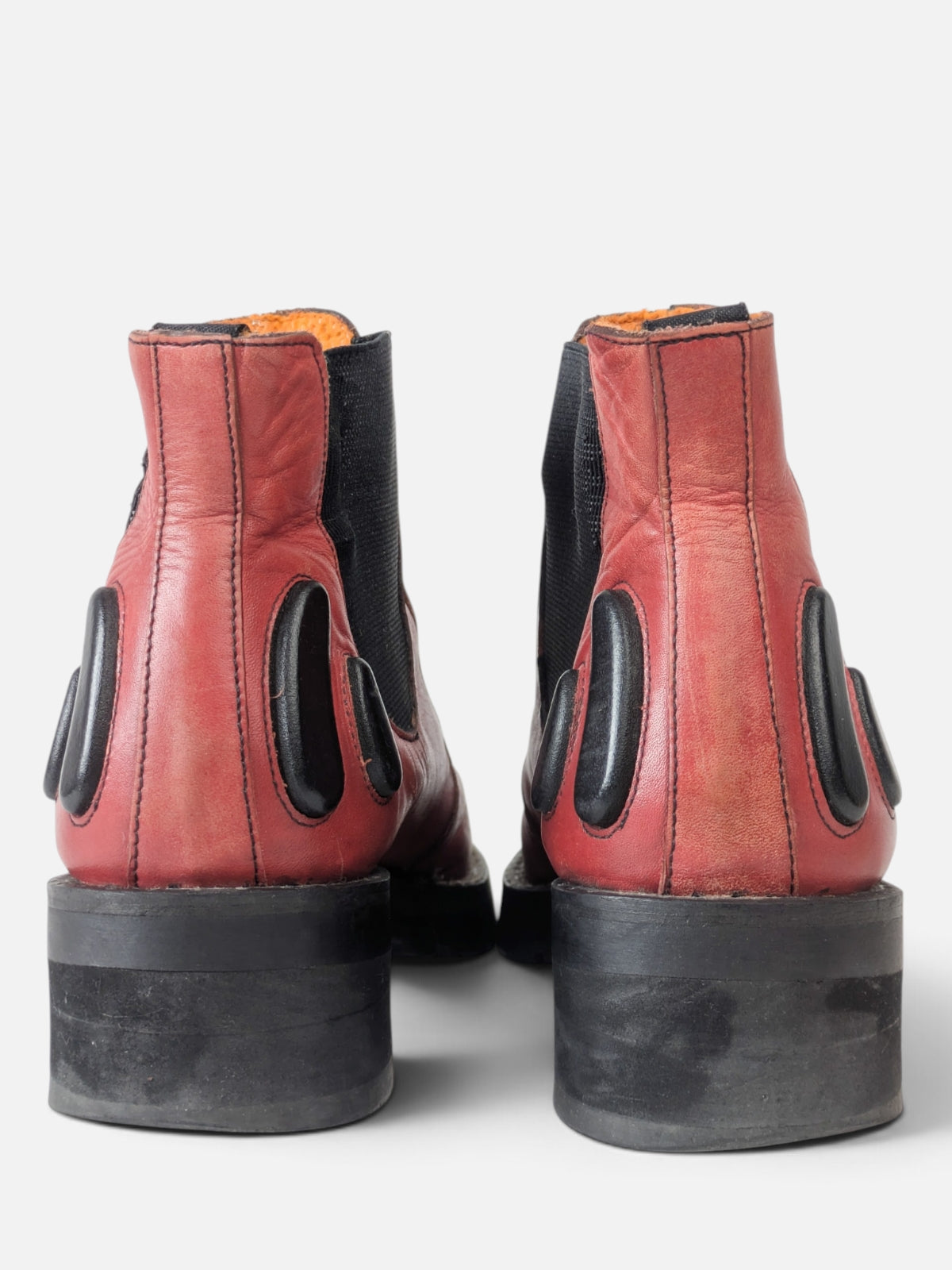 Avant-garde cyber chelsea boots (2000s)