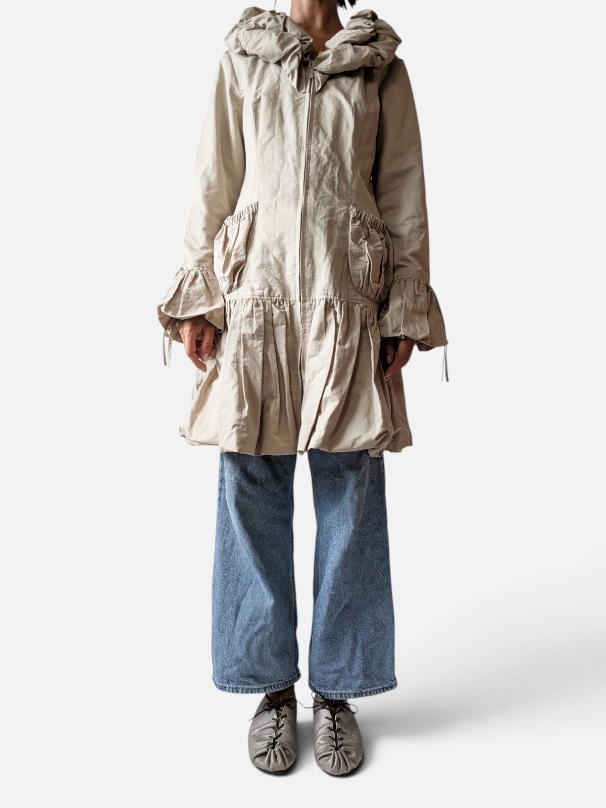 René Derhy sculptural balloon-hem parka (2000s)