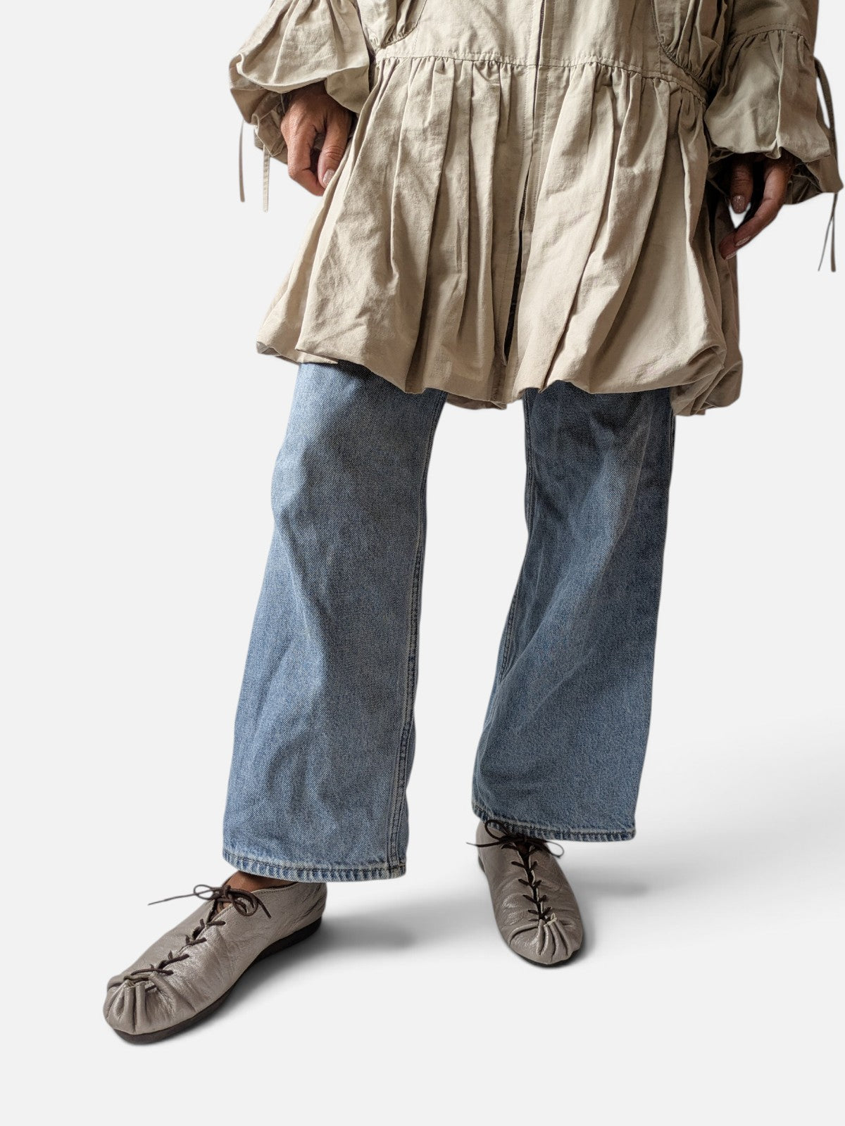 René Derhy sculptural balloon-hem parka (2000s)