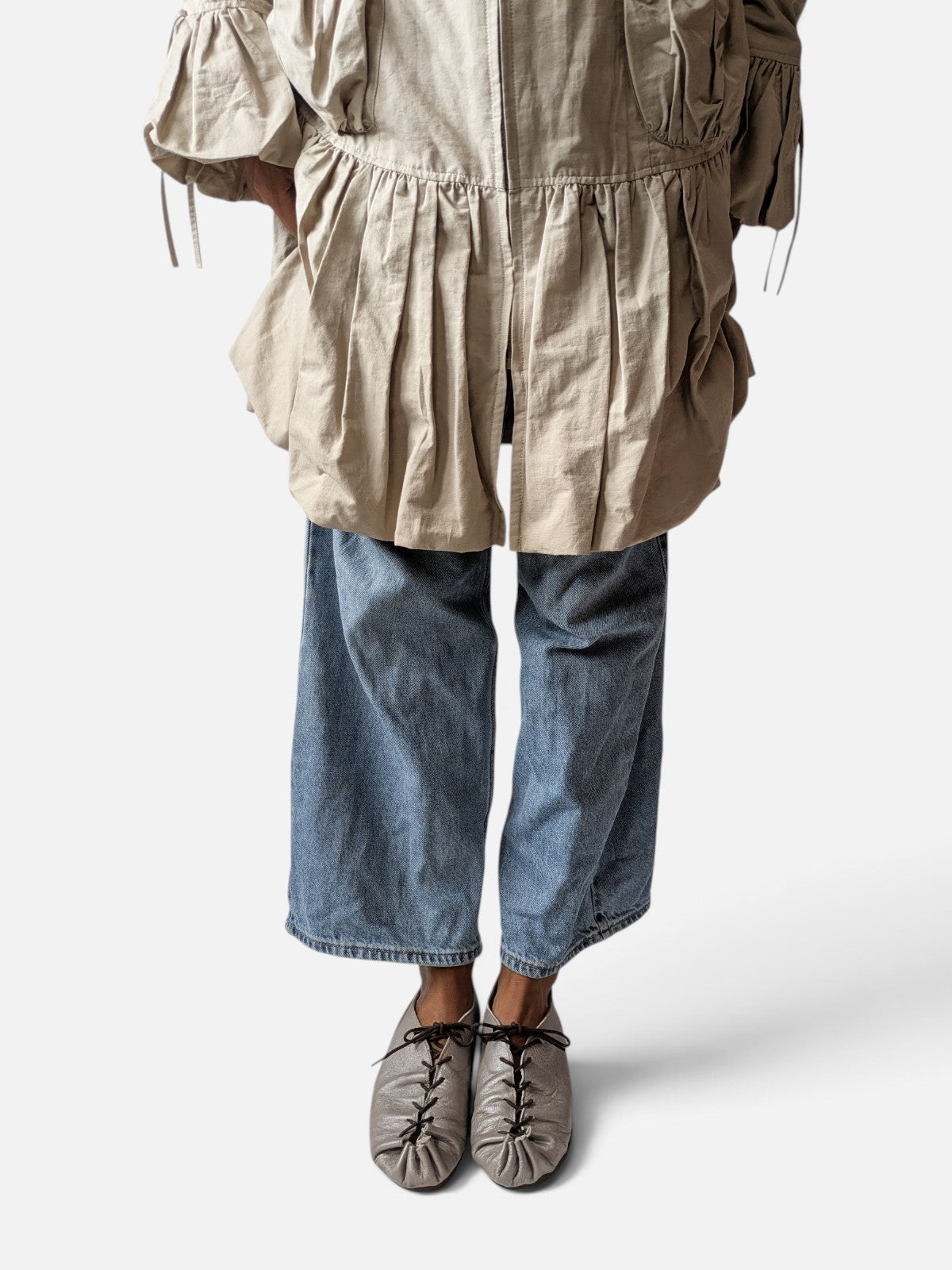 René Derhy sculptural balloon-hem parka (2000s)