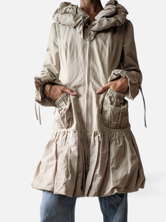 René Derhy sculptural balloon-hem parka (2000s)