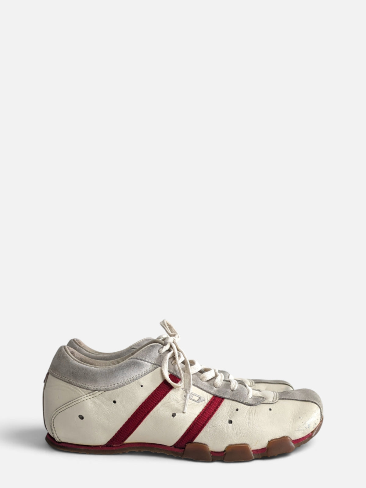 Diesel off-white leather sneakers (2000s)