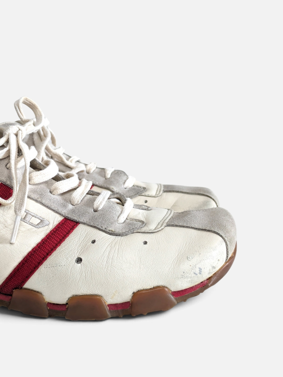 Diesel off-white leather sneakers (2000s)
