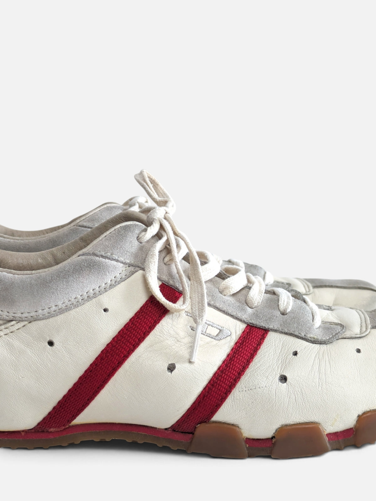 Diesel off-white leather sneakers (2000s)