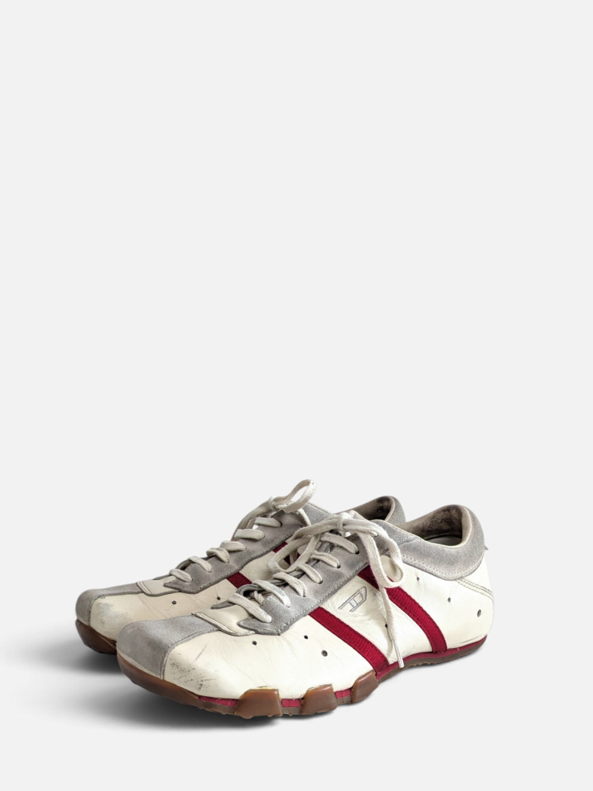 Diesel off-white leather sneakers (2000s)